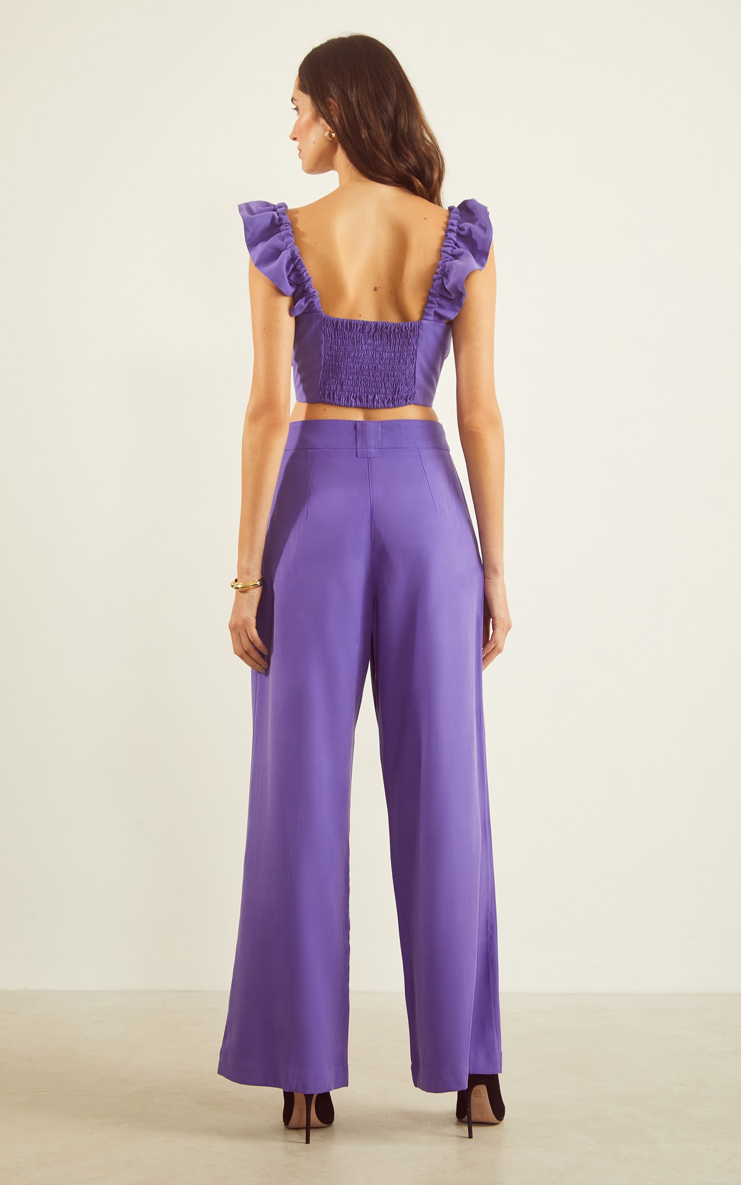 Pantalona Velvet Passador Largo Ametista