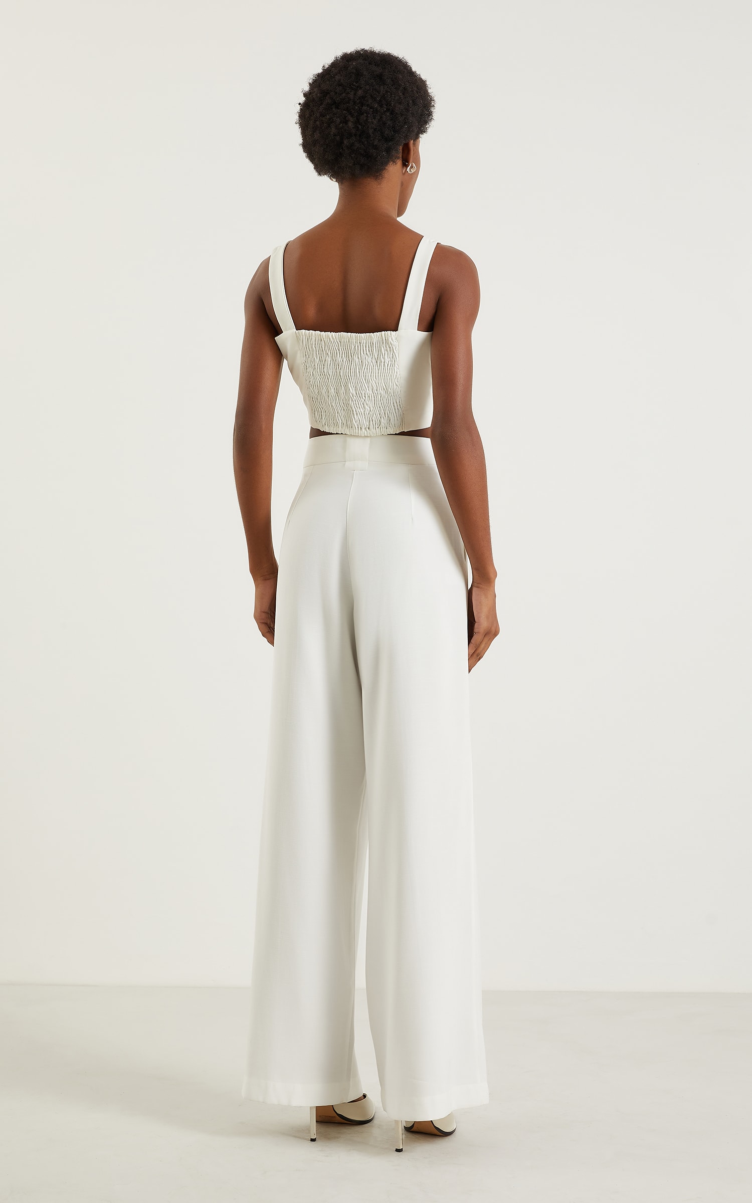 Pantalona Velvet Passador Largo Off White