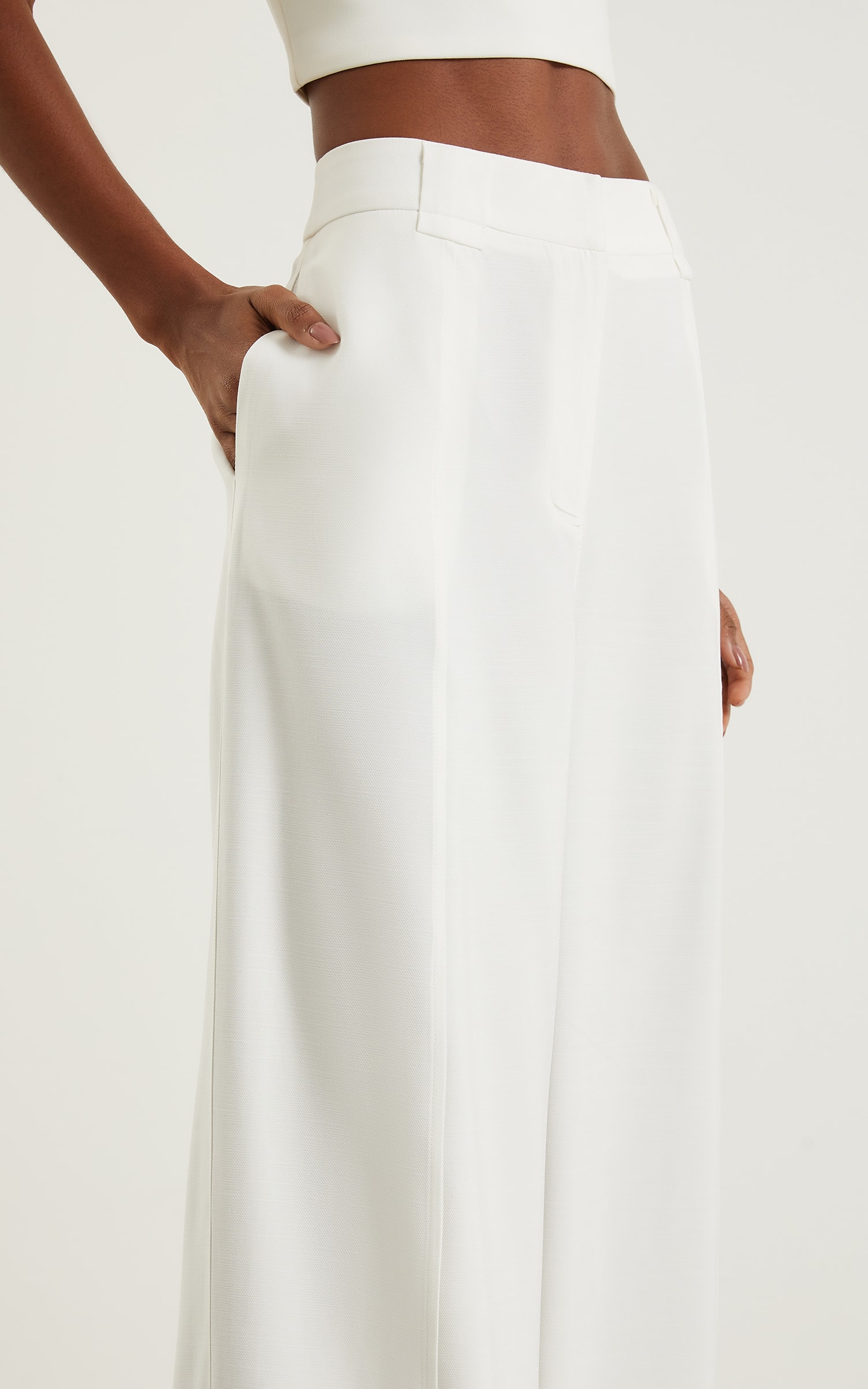 Pantalona Velvet Passador Largo Off White