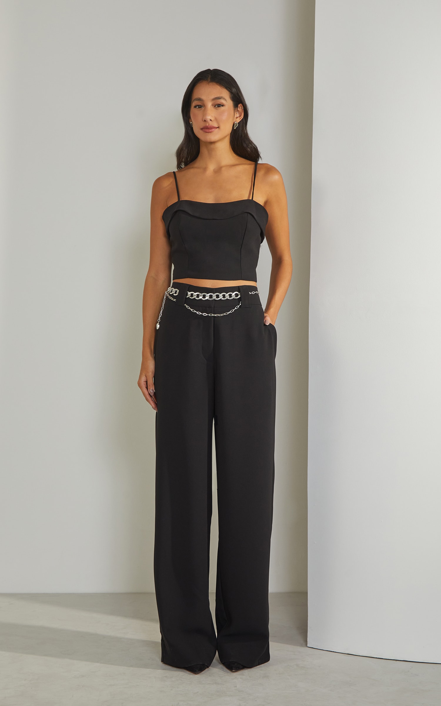 Pantalona Venice Alfaiataria Preto
