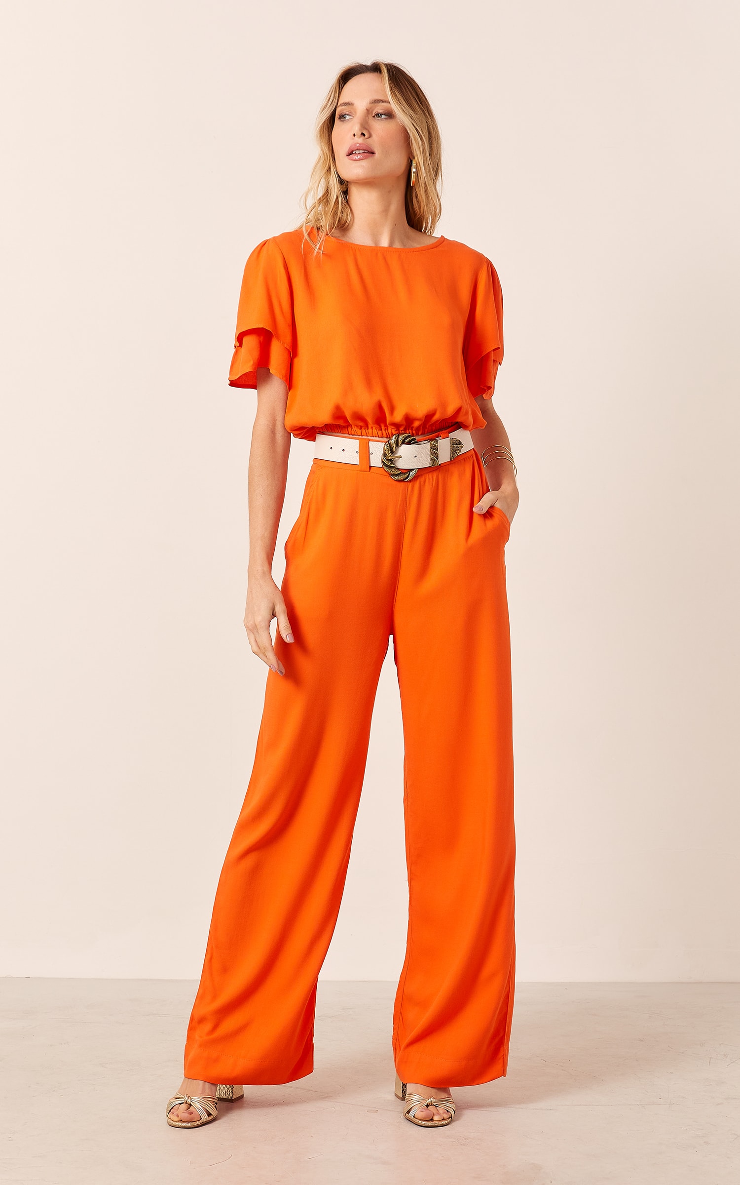 Pantalona Viver Básica Coral