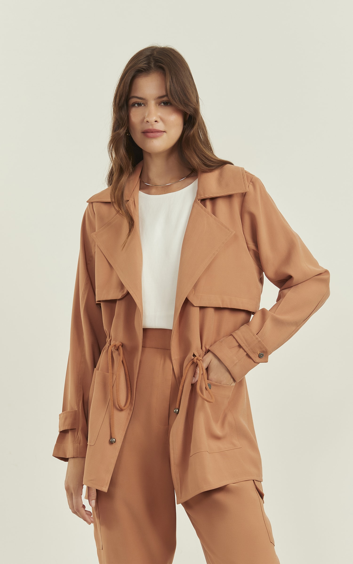 Parka Peach Amêndoa