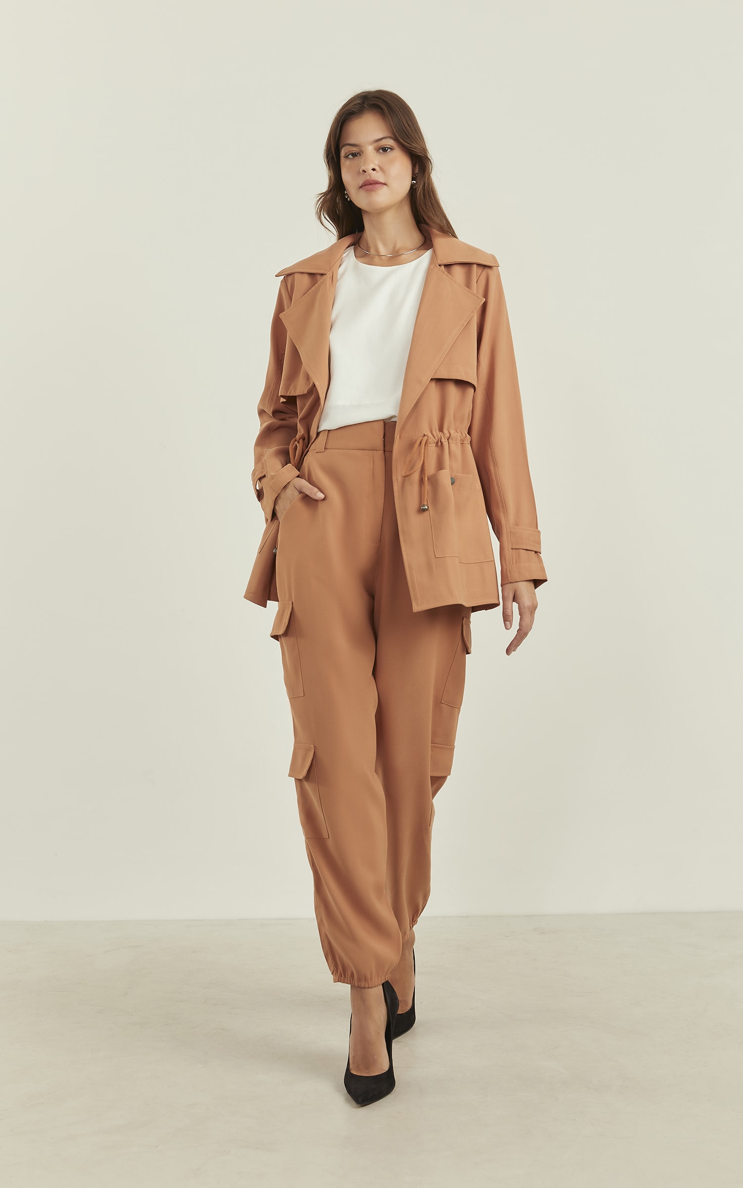 Parka Peach Amêndoa