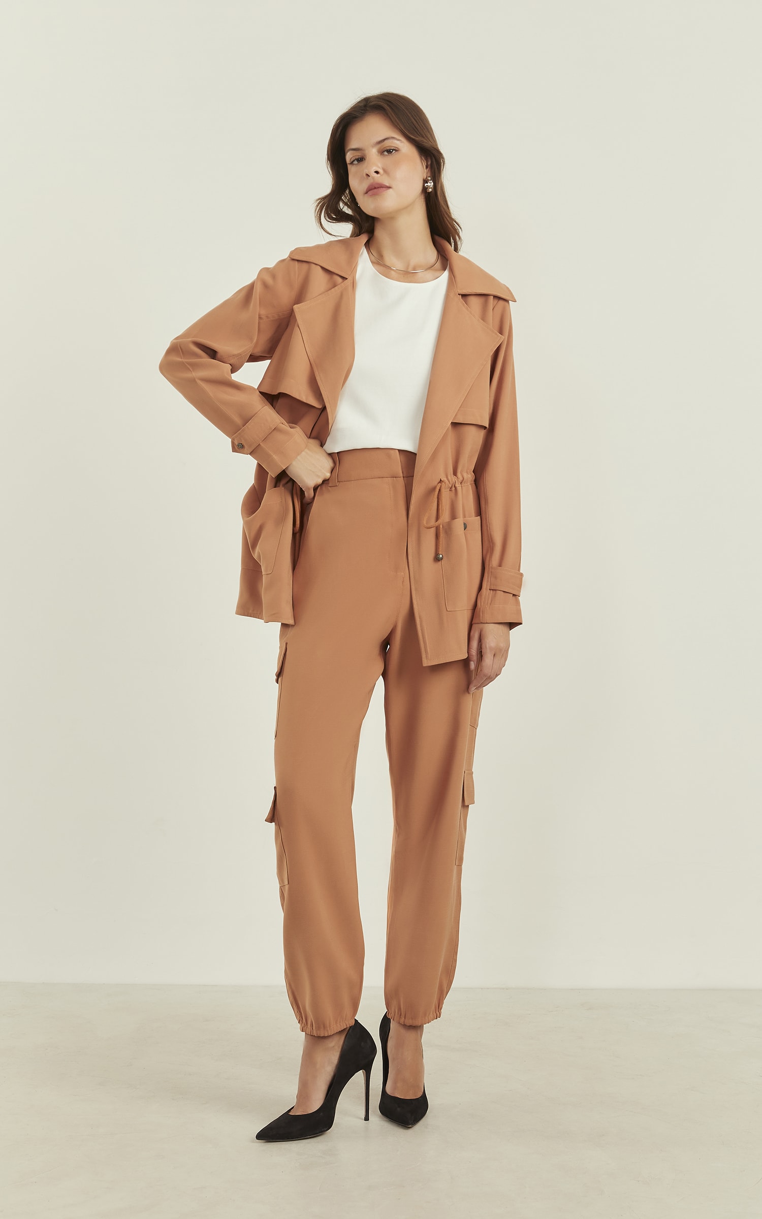 Parka Peach Amêndoa