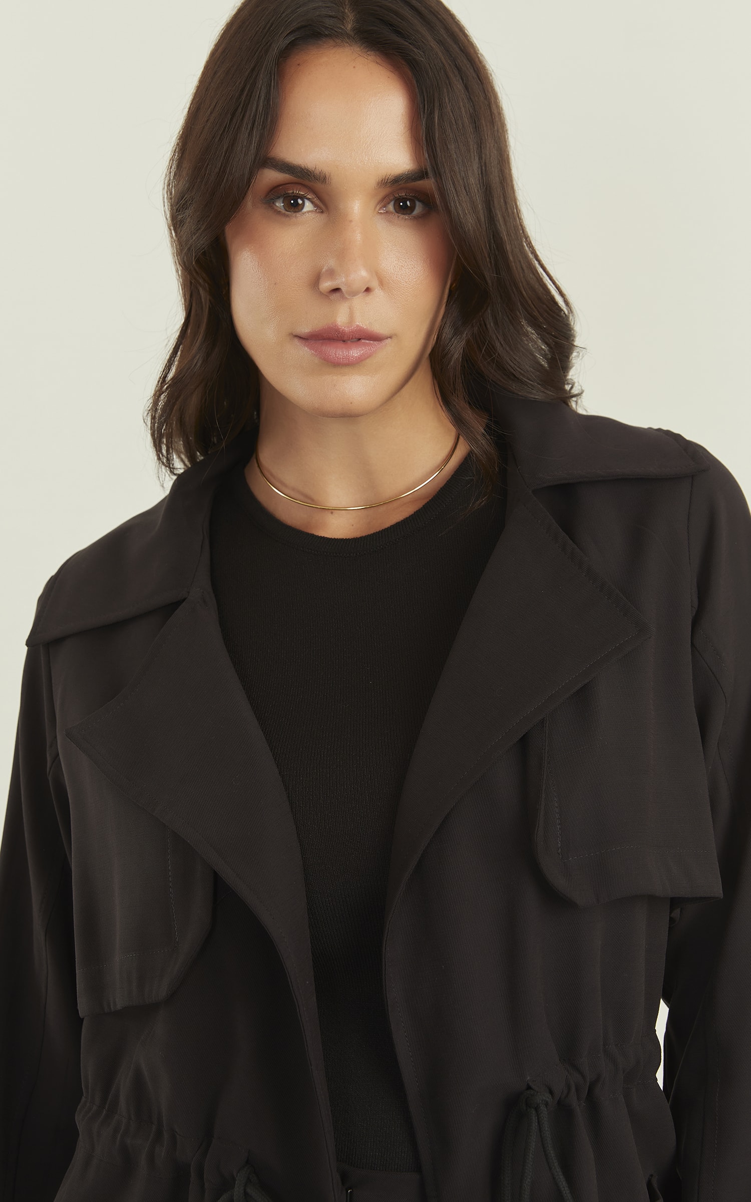 Parka Peach Preto