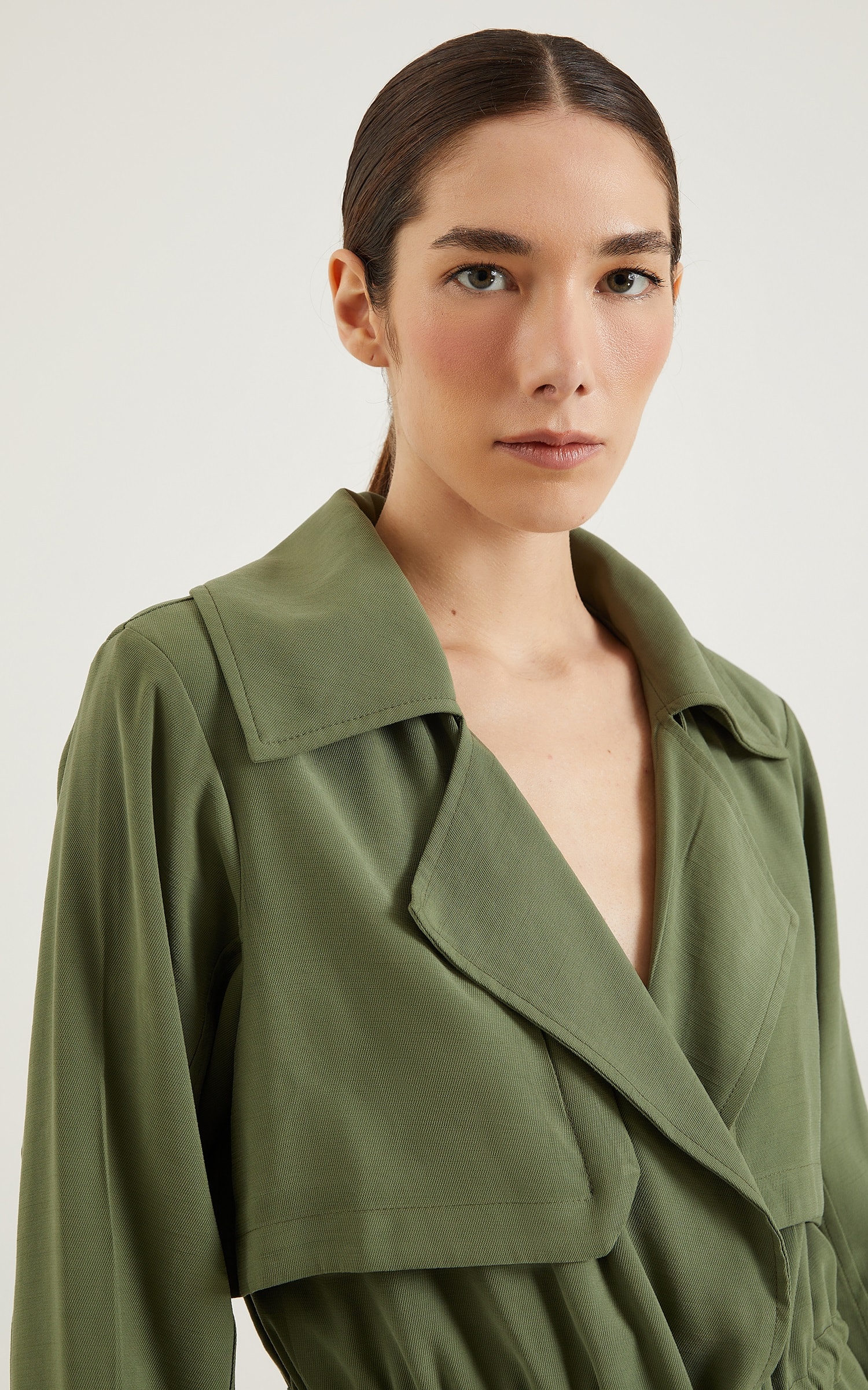Parka Peach Verde Musgo
