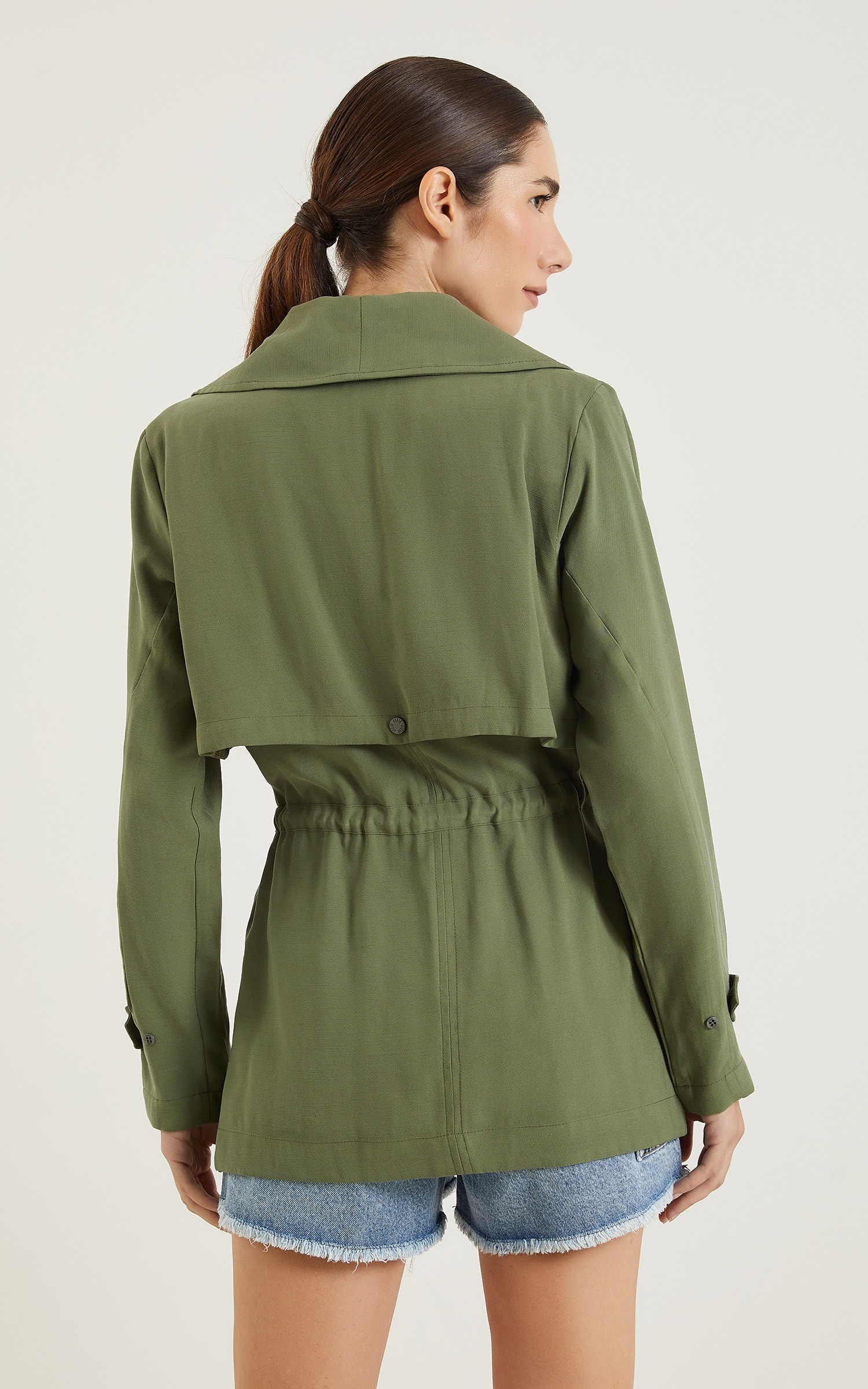 Parka Peach Verde Musgo