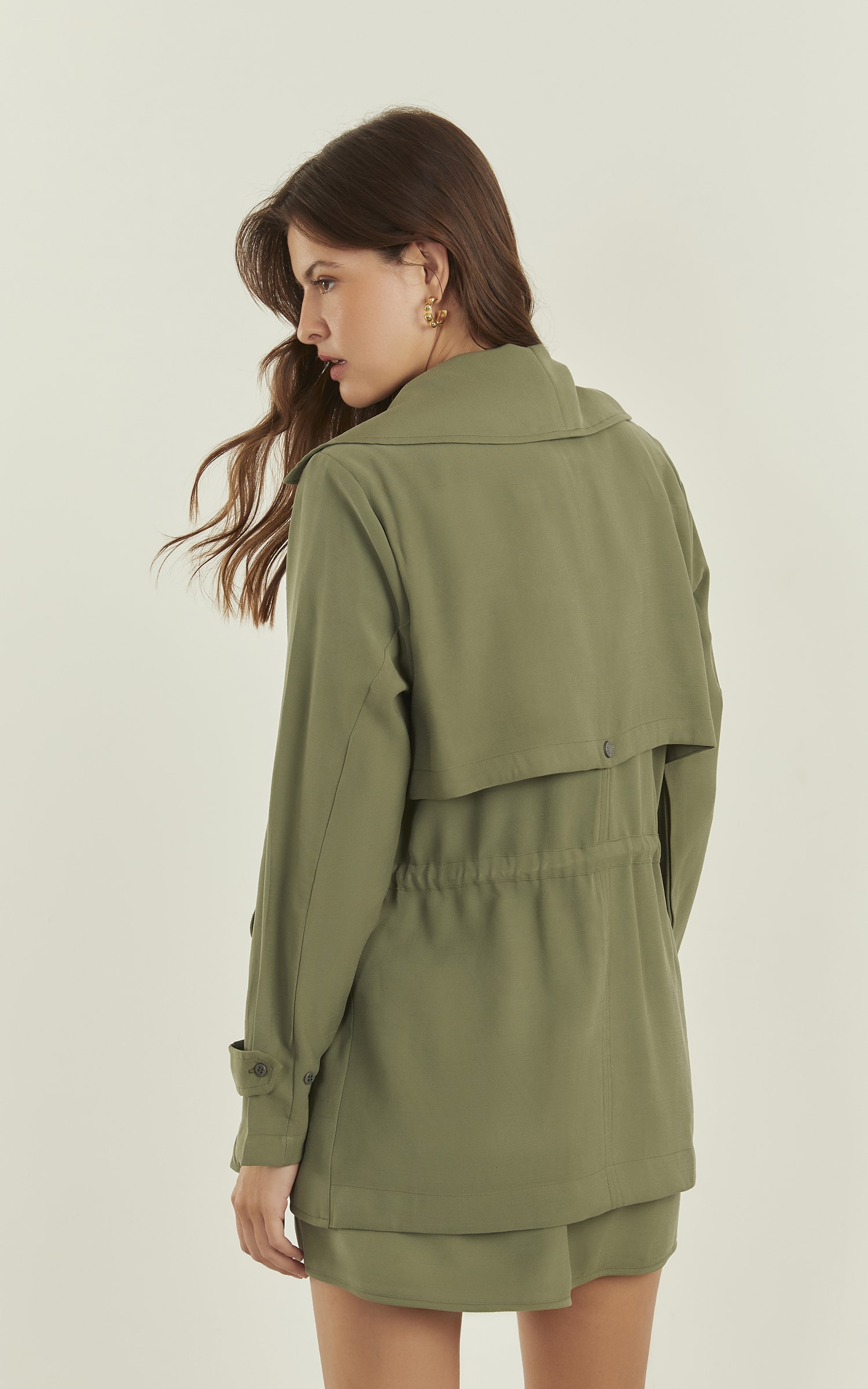 Parka Peach Verde Musgo