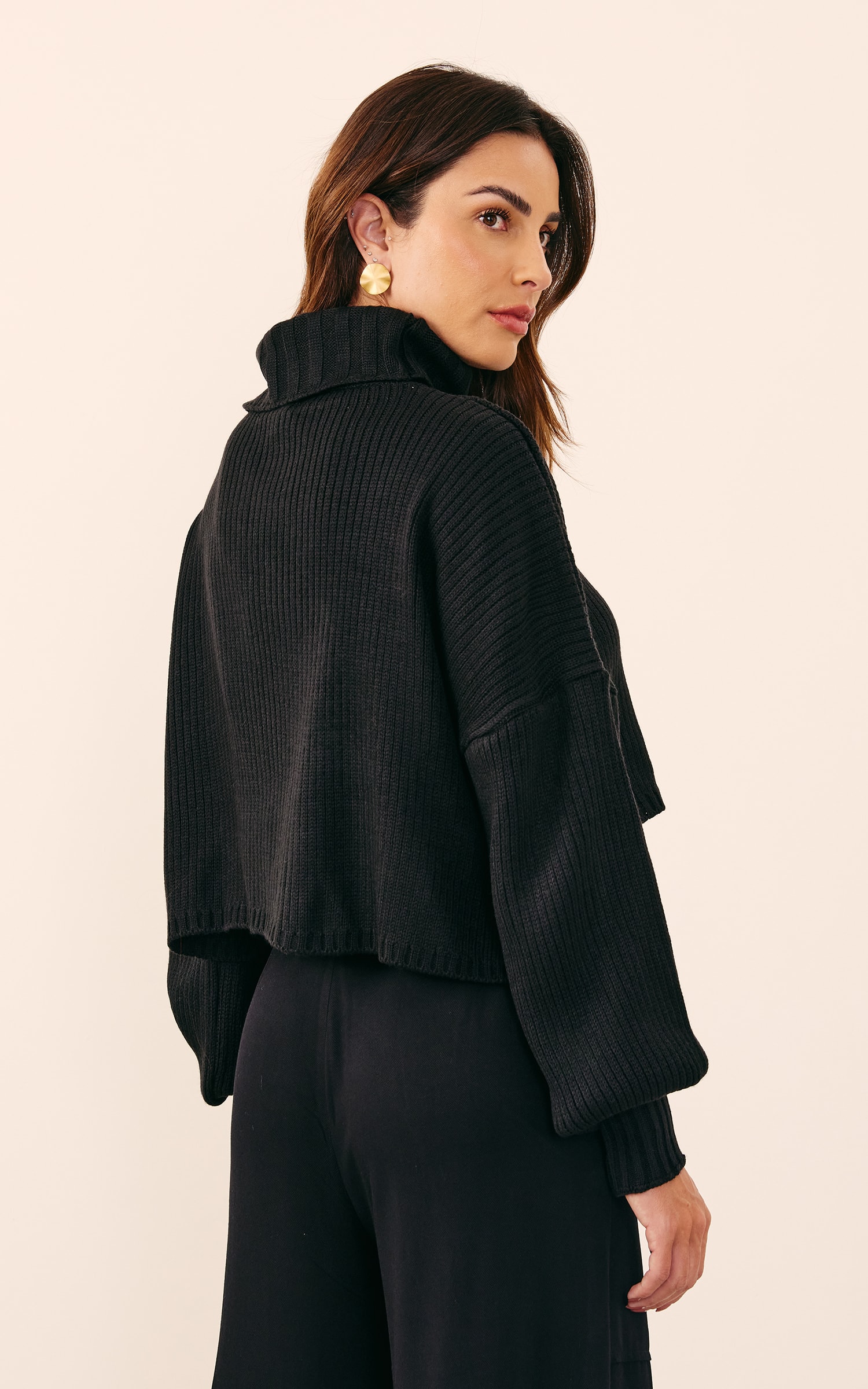 Pull Comfy Tricot Preto