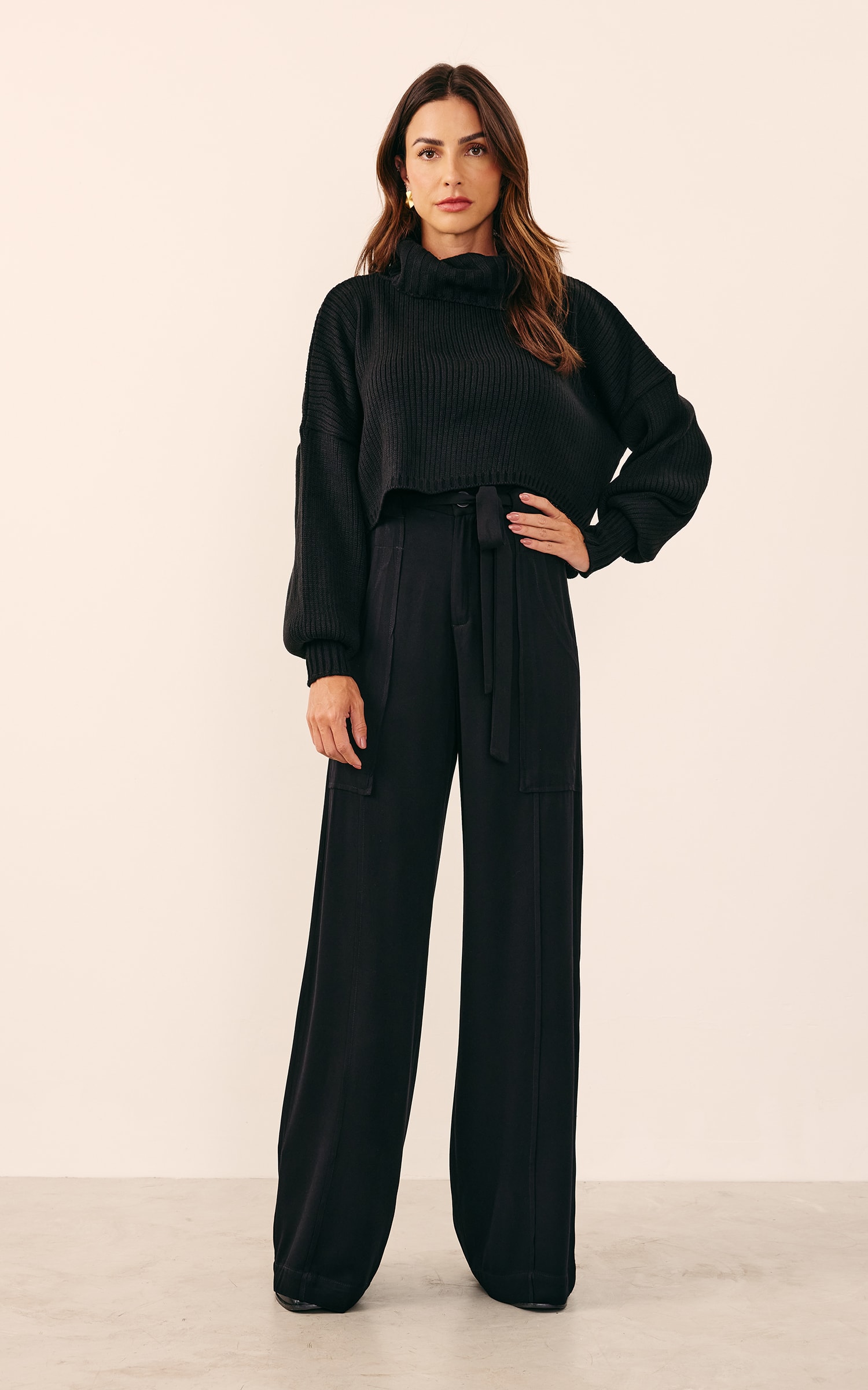 Pull Comfy Tricot Preto