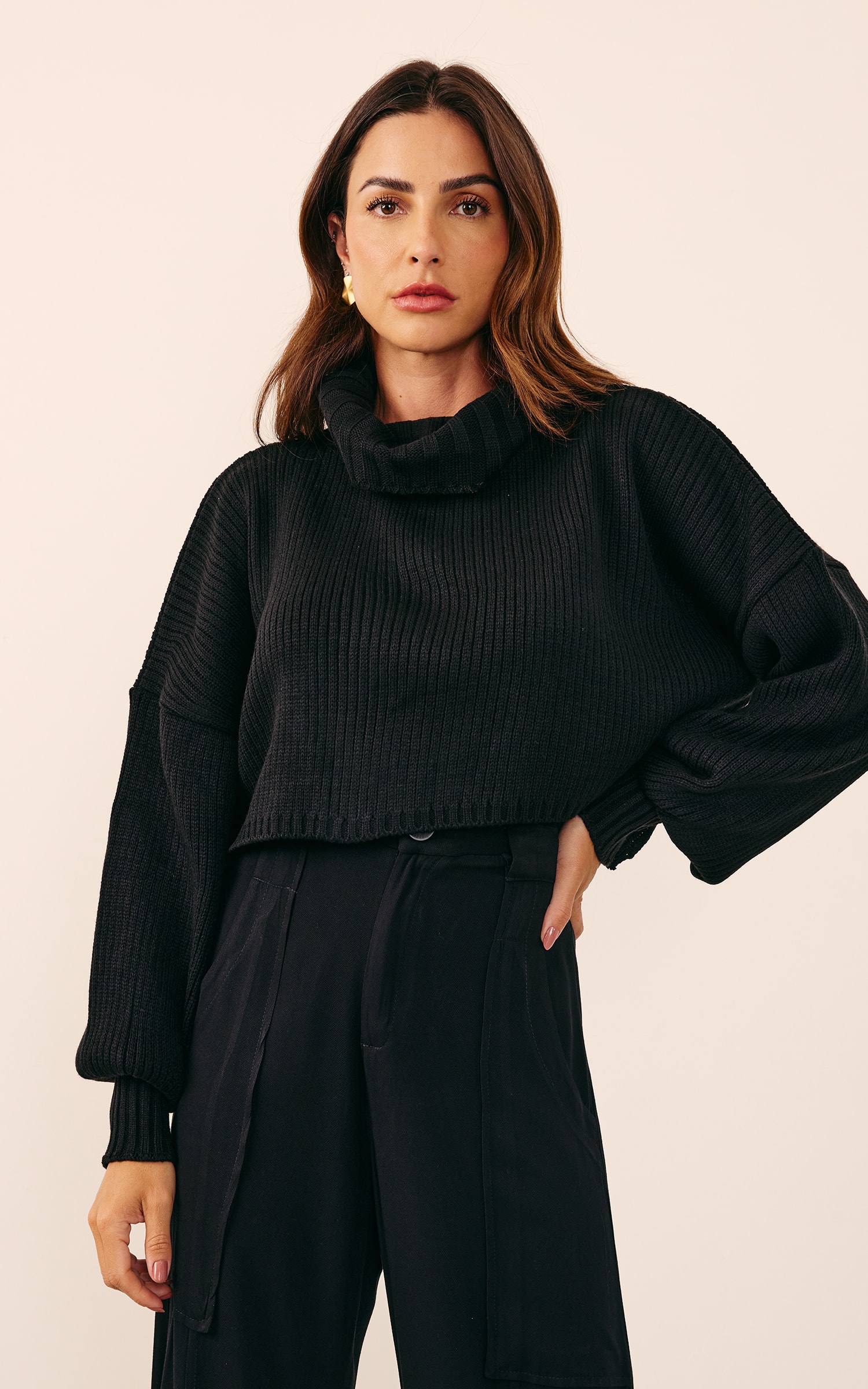 Pull Comfy Tricot Preto