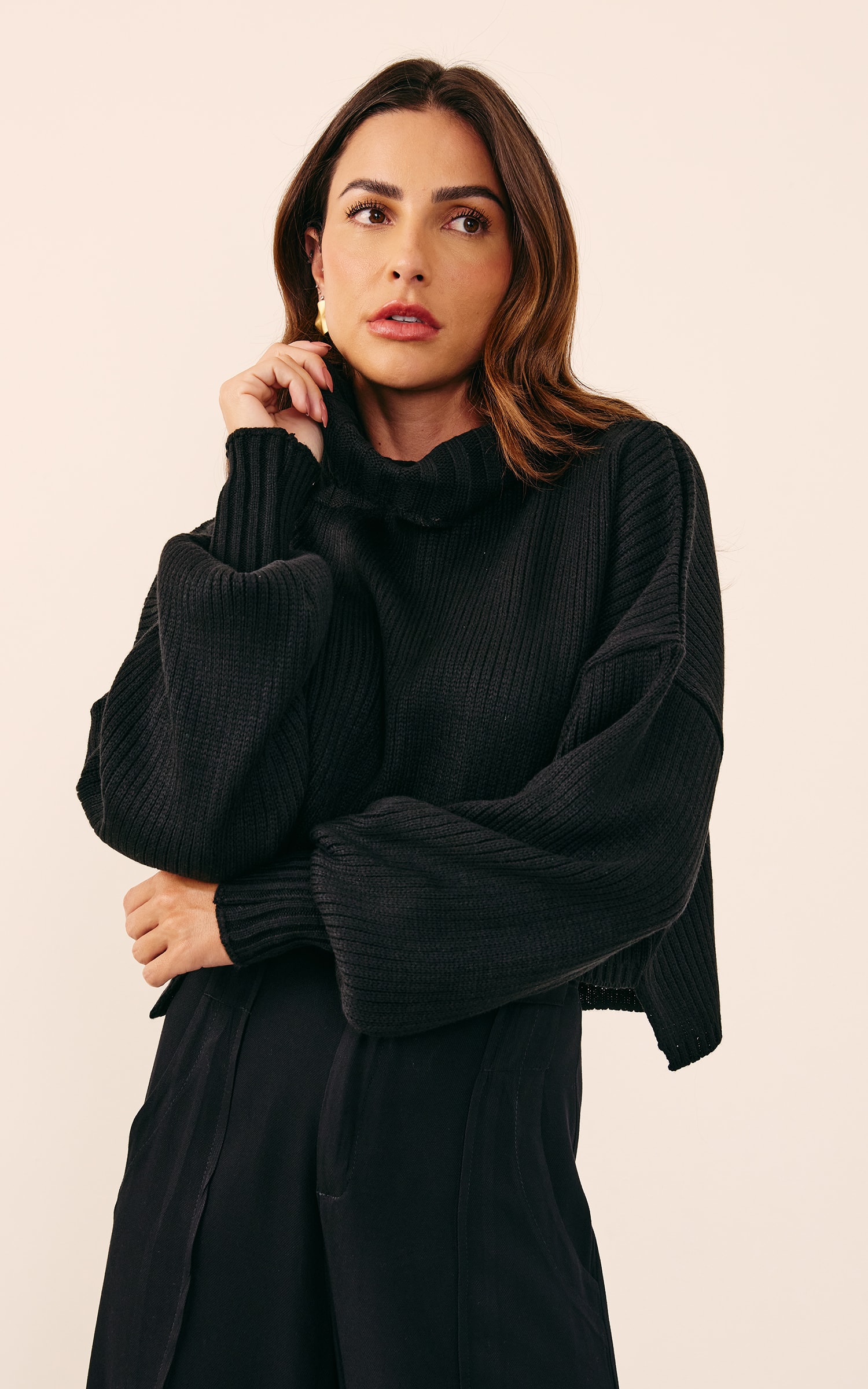 Pull Comfy Tricot Preto