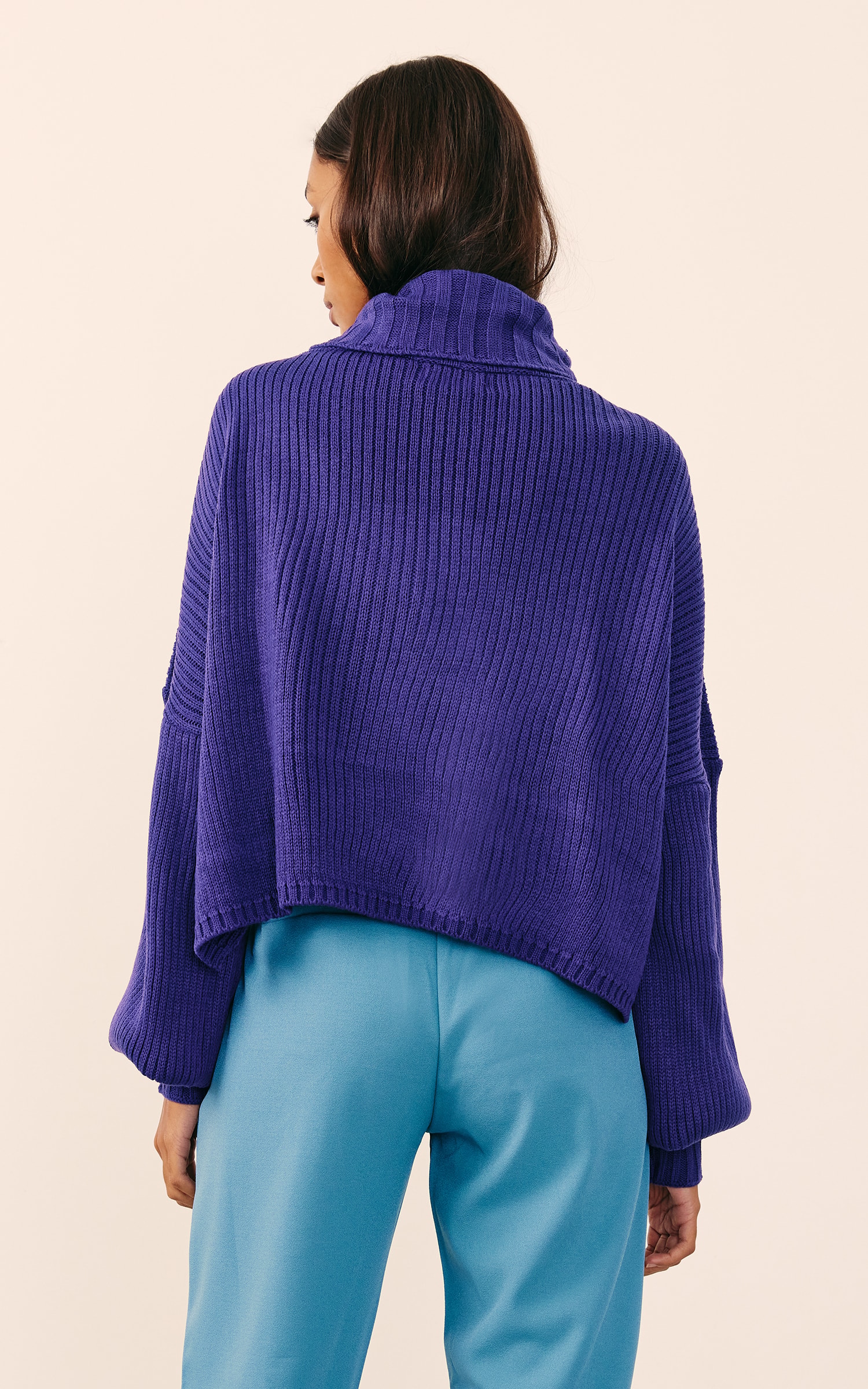 Pull Comfy Tricot Roxo