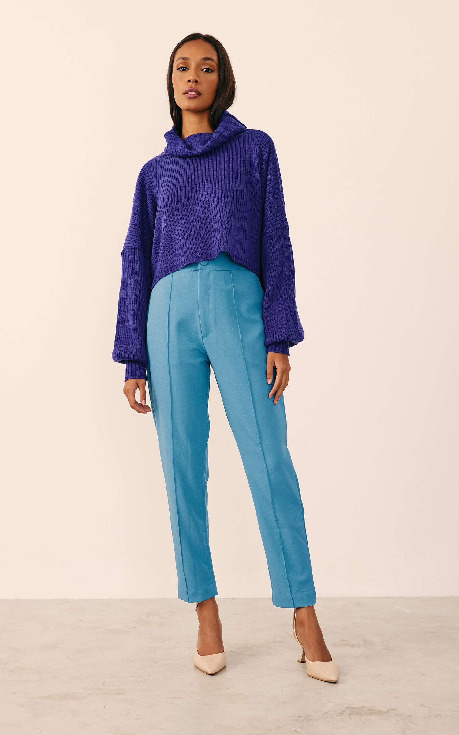Pull Comfy Tricot Roxo