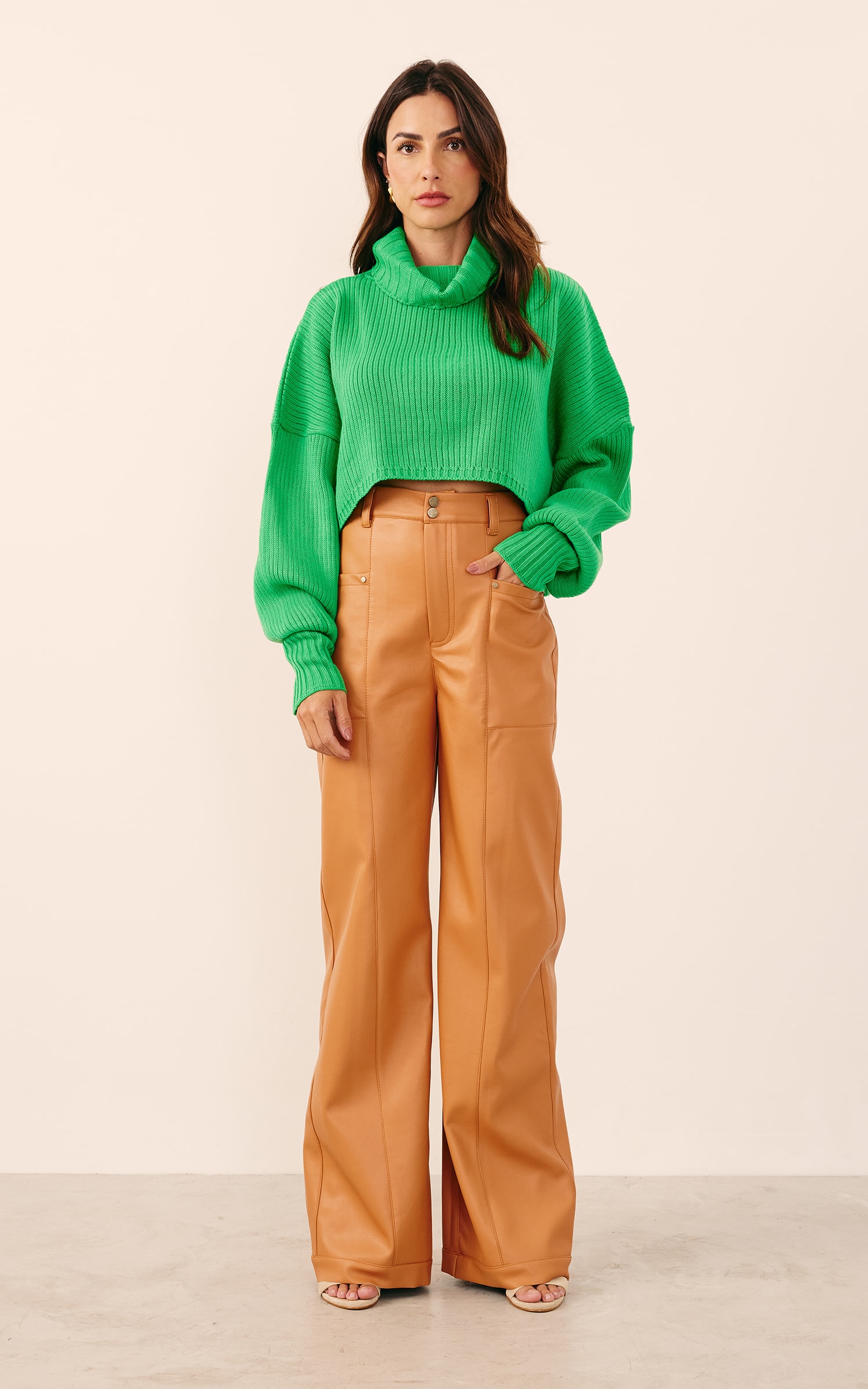 Pull Comfy Tricot Verde