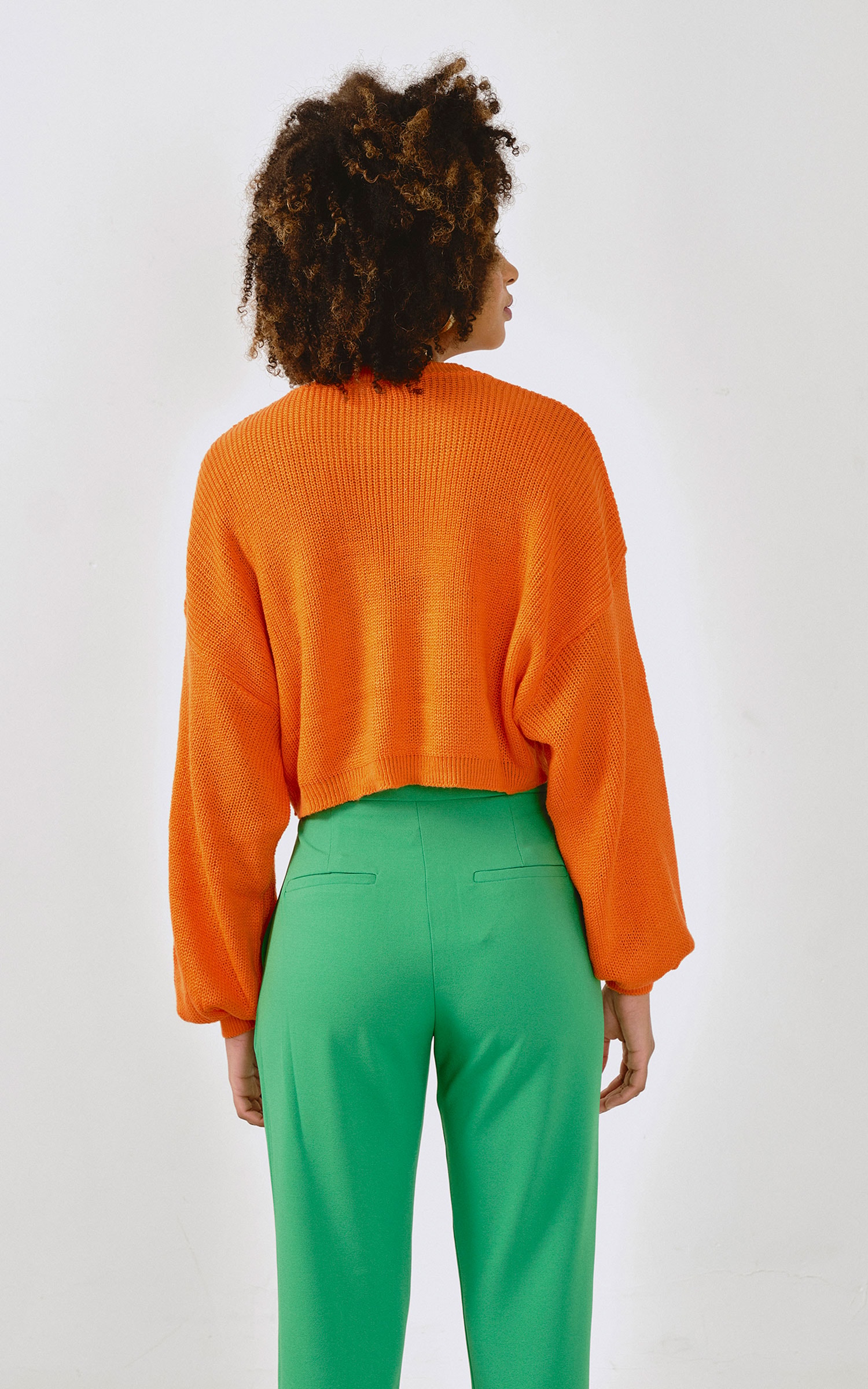 Pull Manga Ampla Laranja
