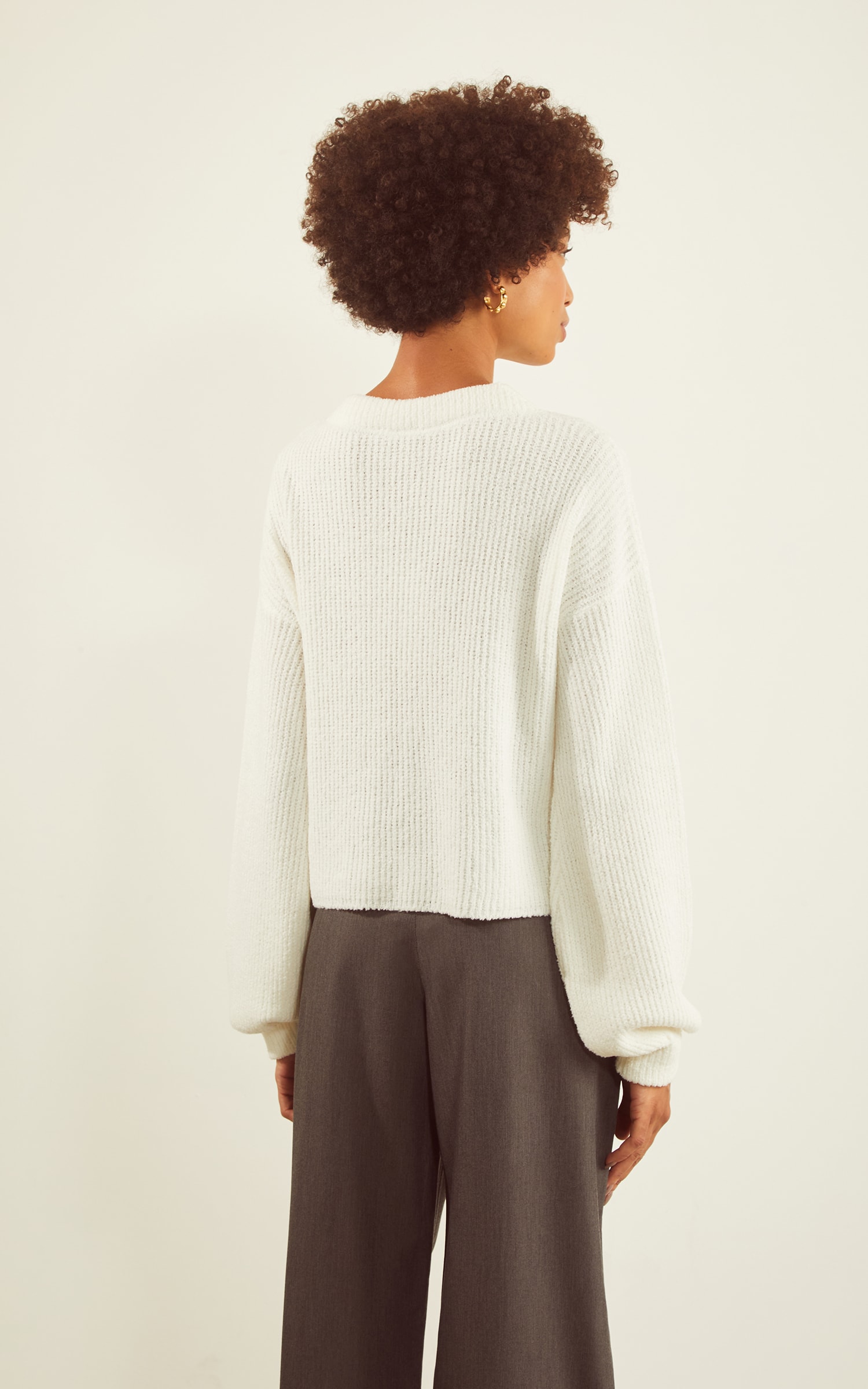 Pull Tricot Basic Off White