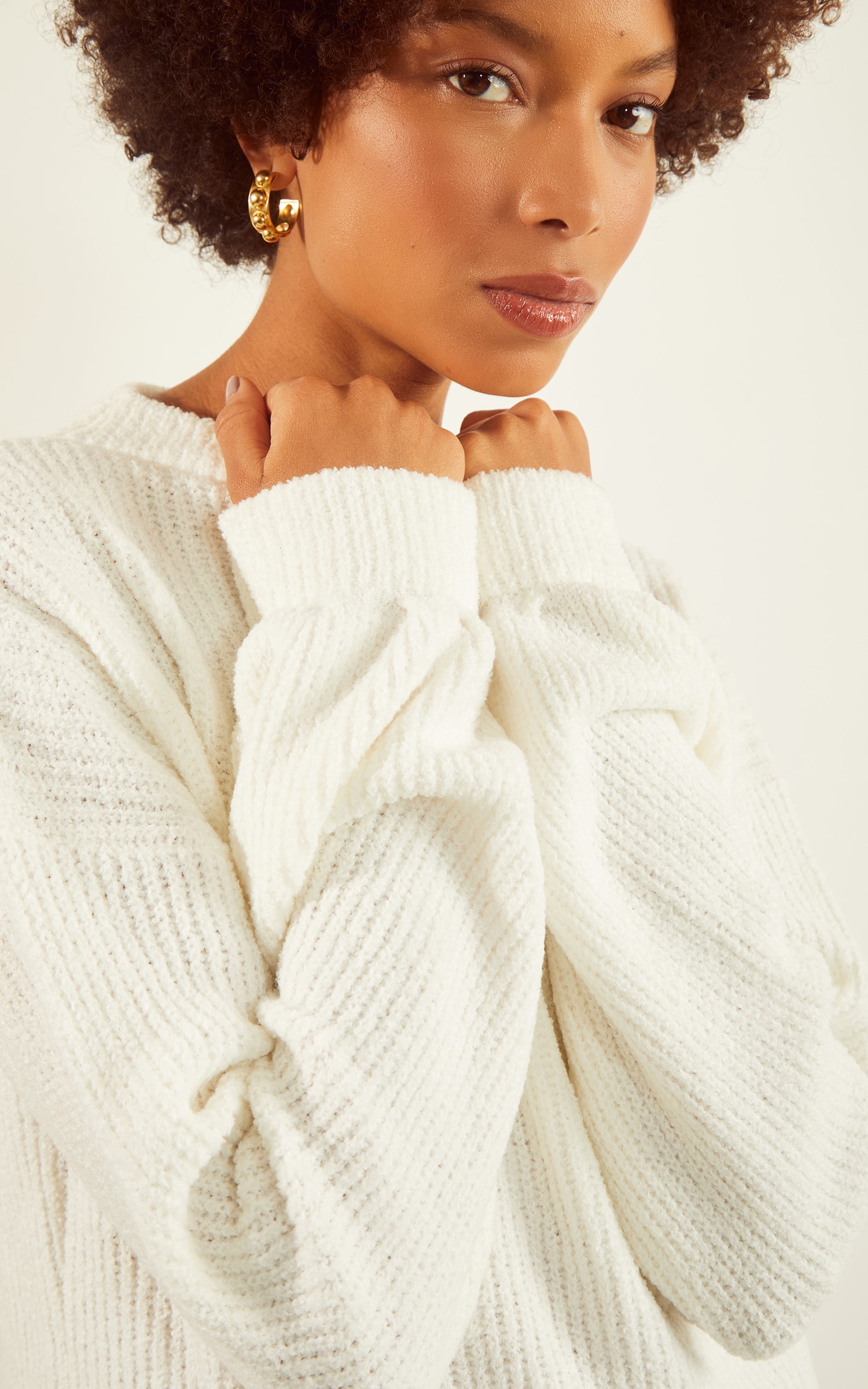 Pull Tricot Basic Off White