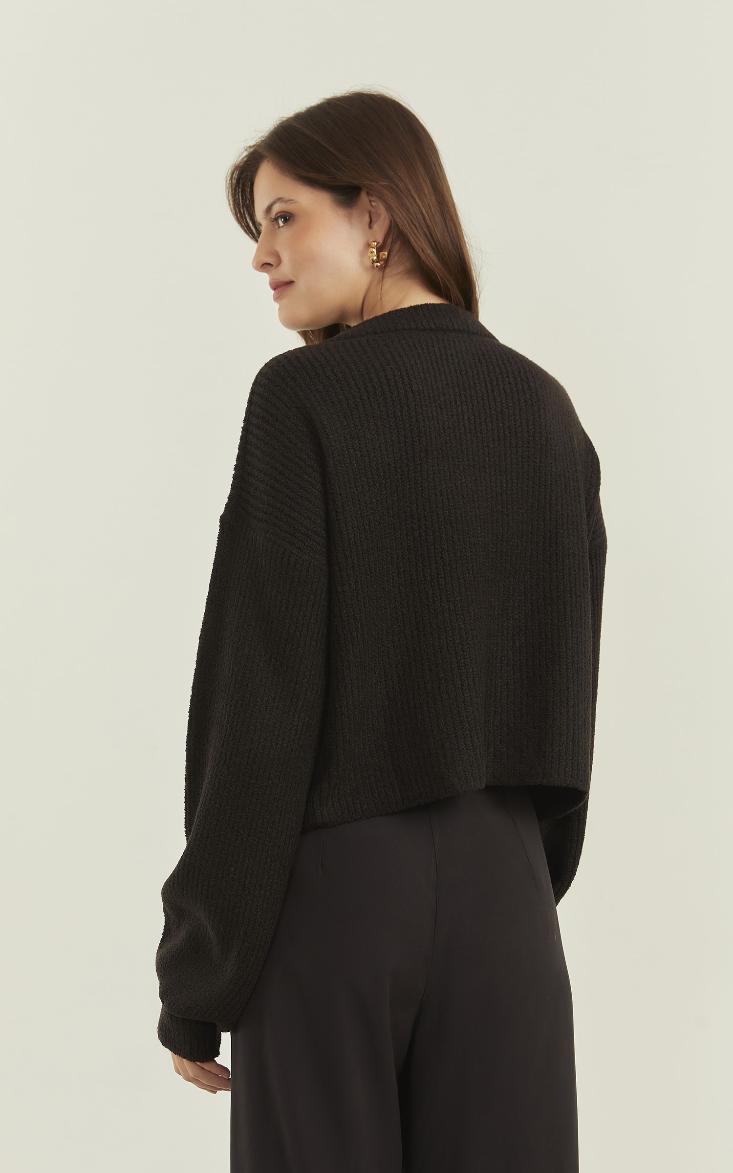 Pull Tricot Basic Preto