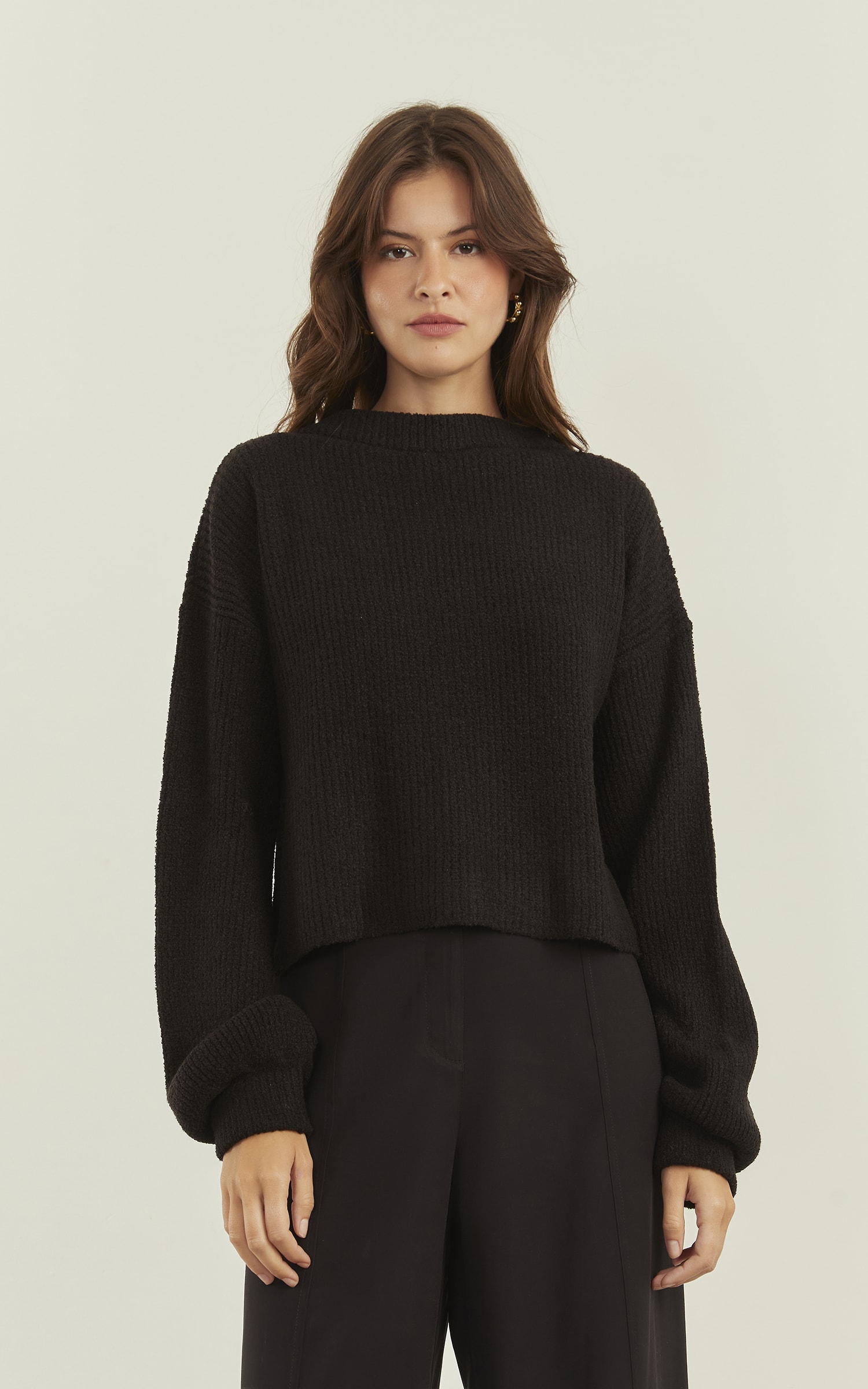 Pull Tricot Basic Preto
