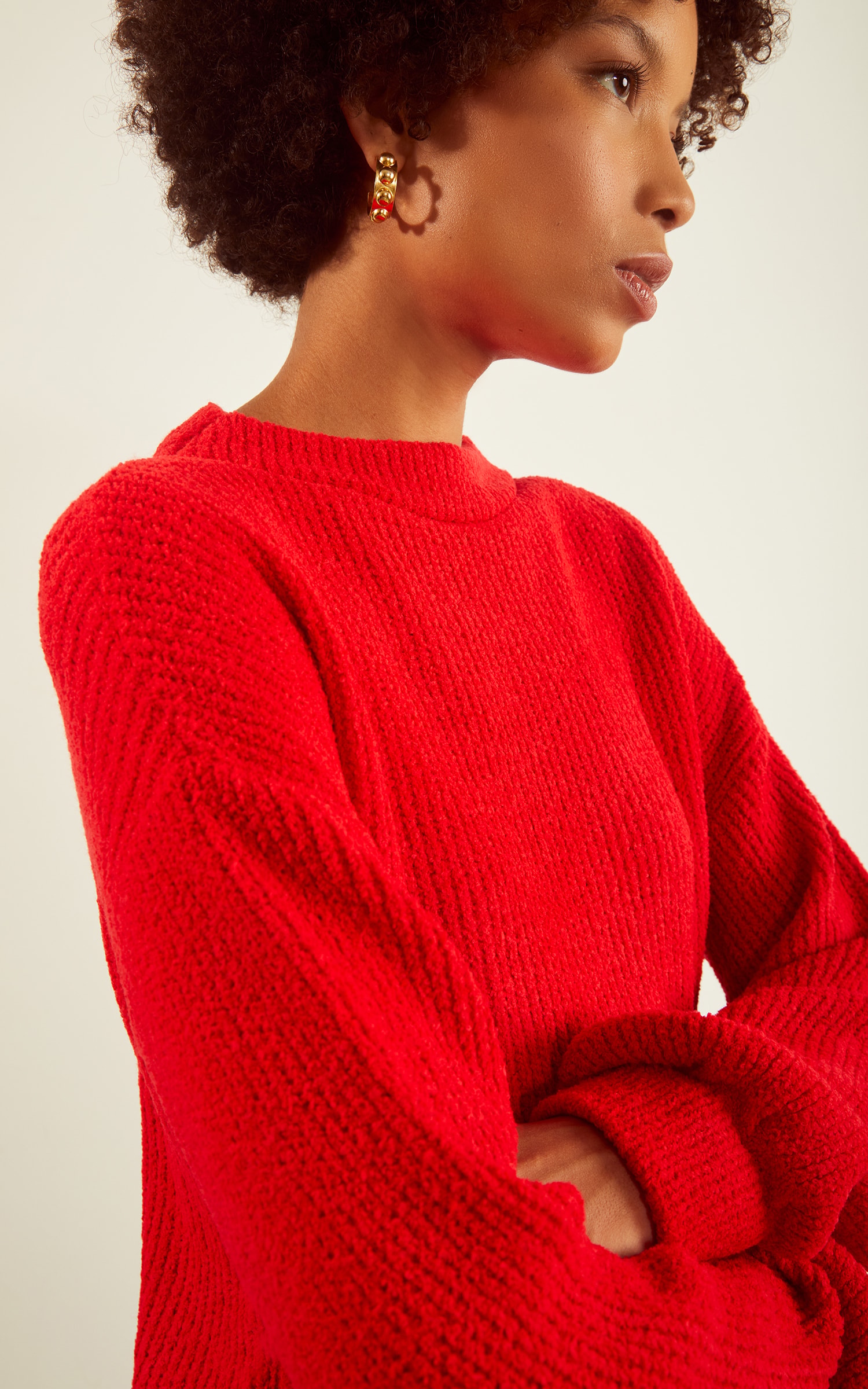 Pull Tricot Basic Vermelho