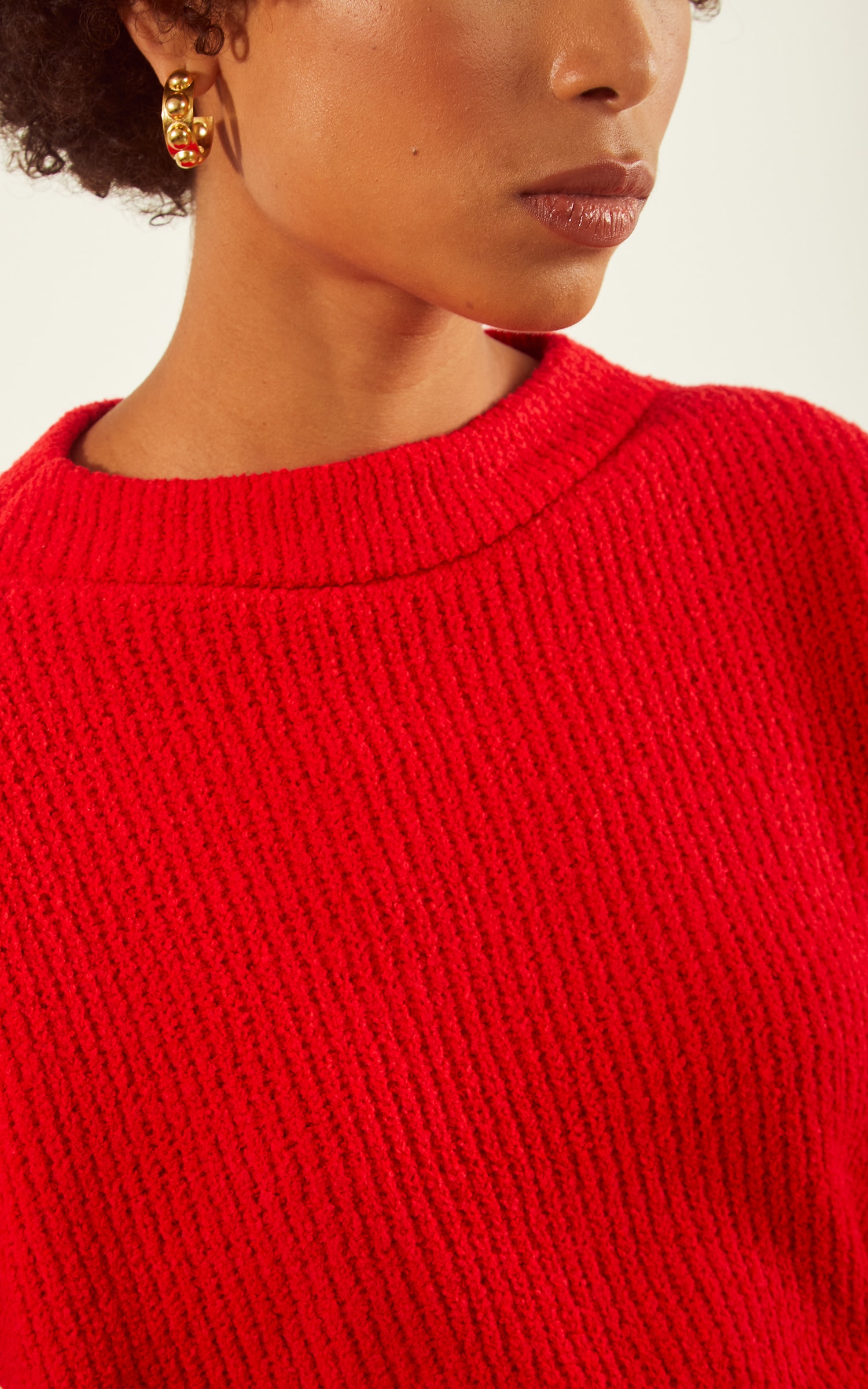 Pull Tricot Basic Vermelho
