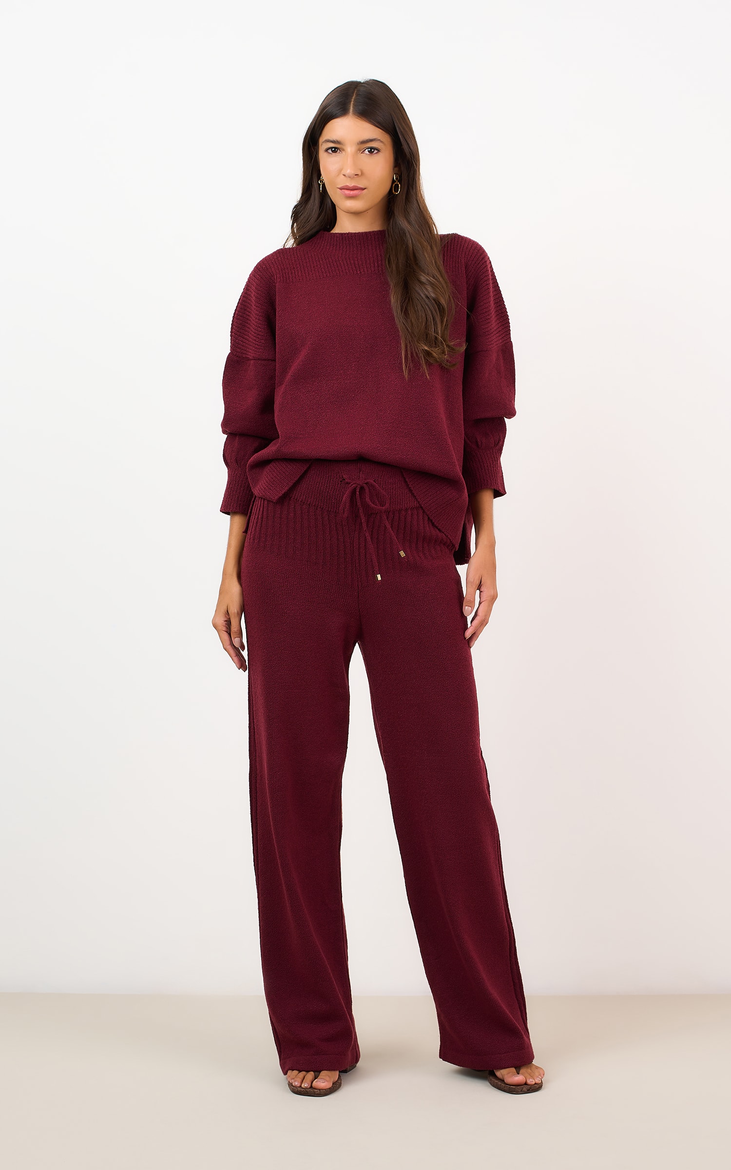 Pull Tricot Comfy Burgundy