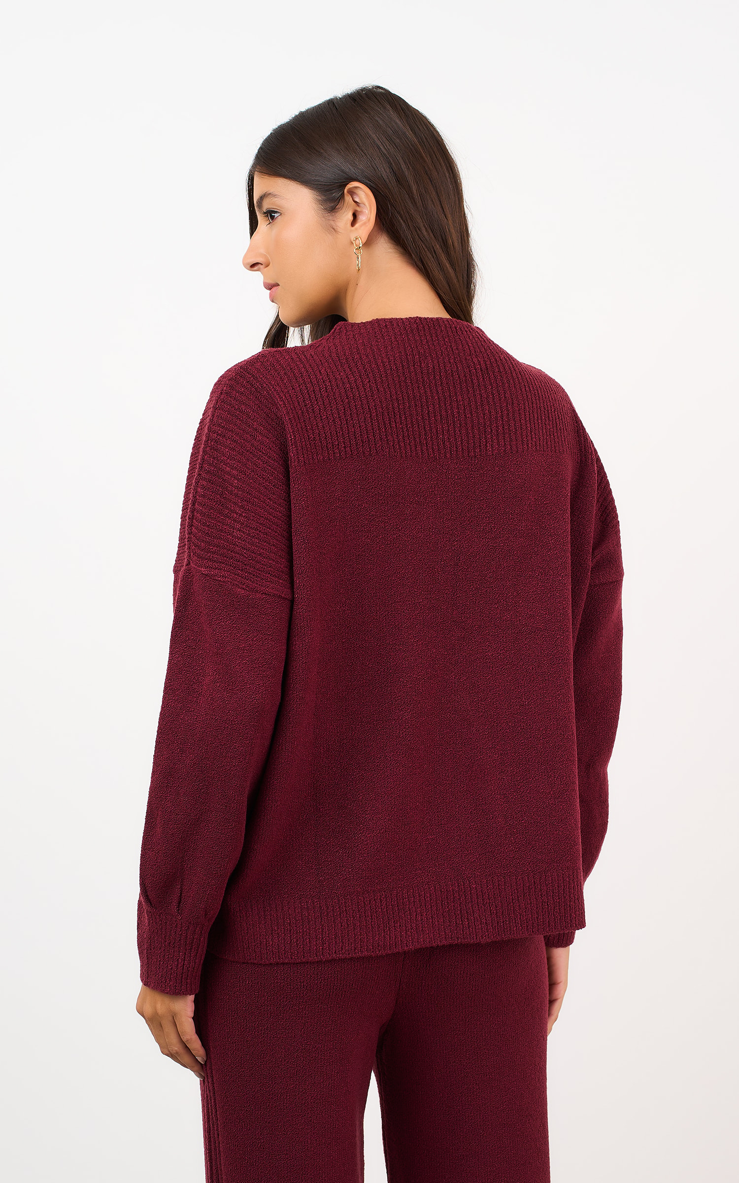 Pull Tricot Comfy Burgundy