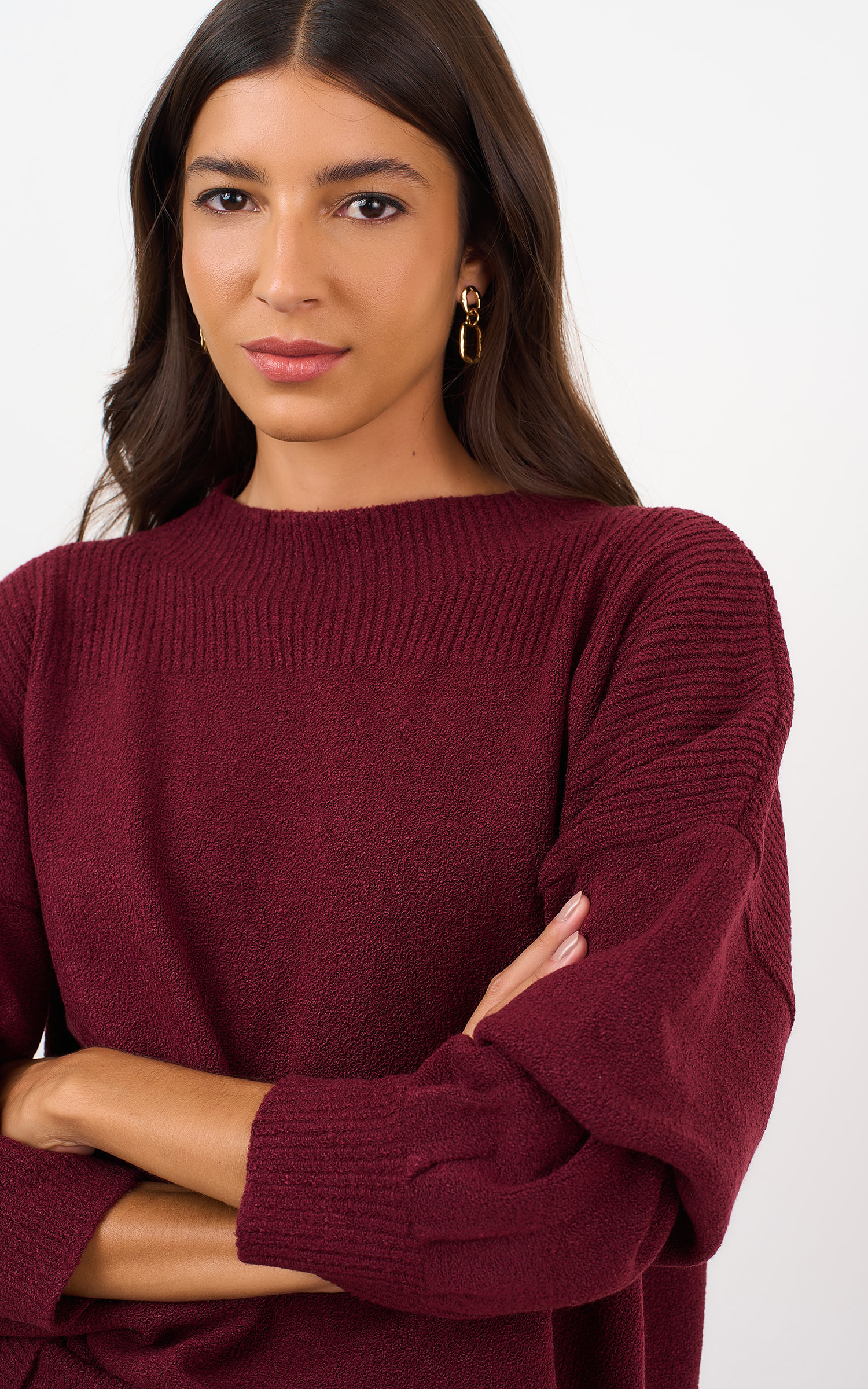 Pull Tricot Comfy Burgundy