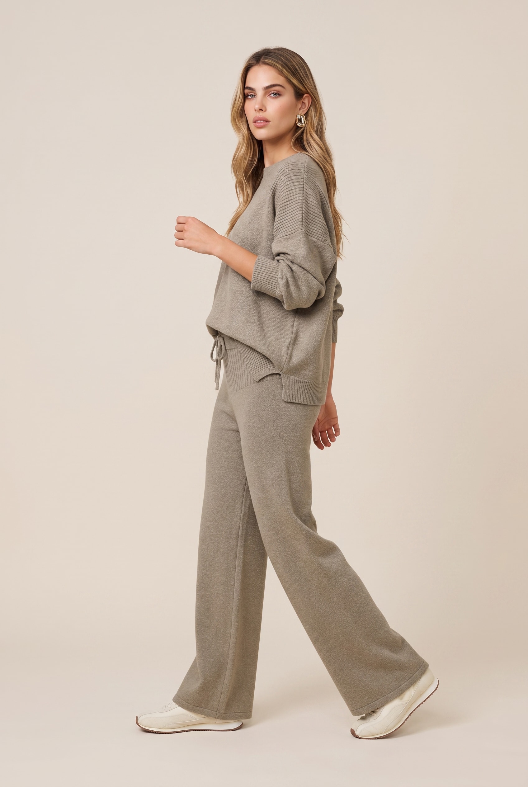 Pull Tricot Comfy Caqui