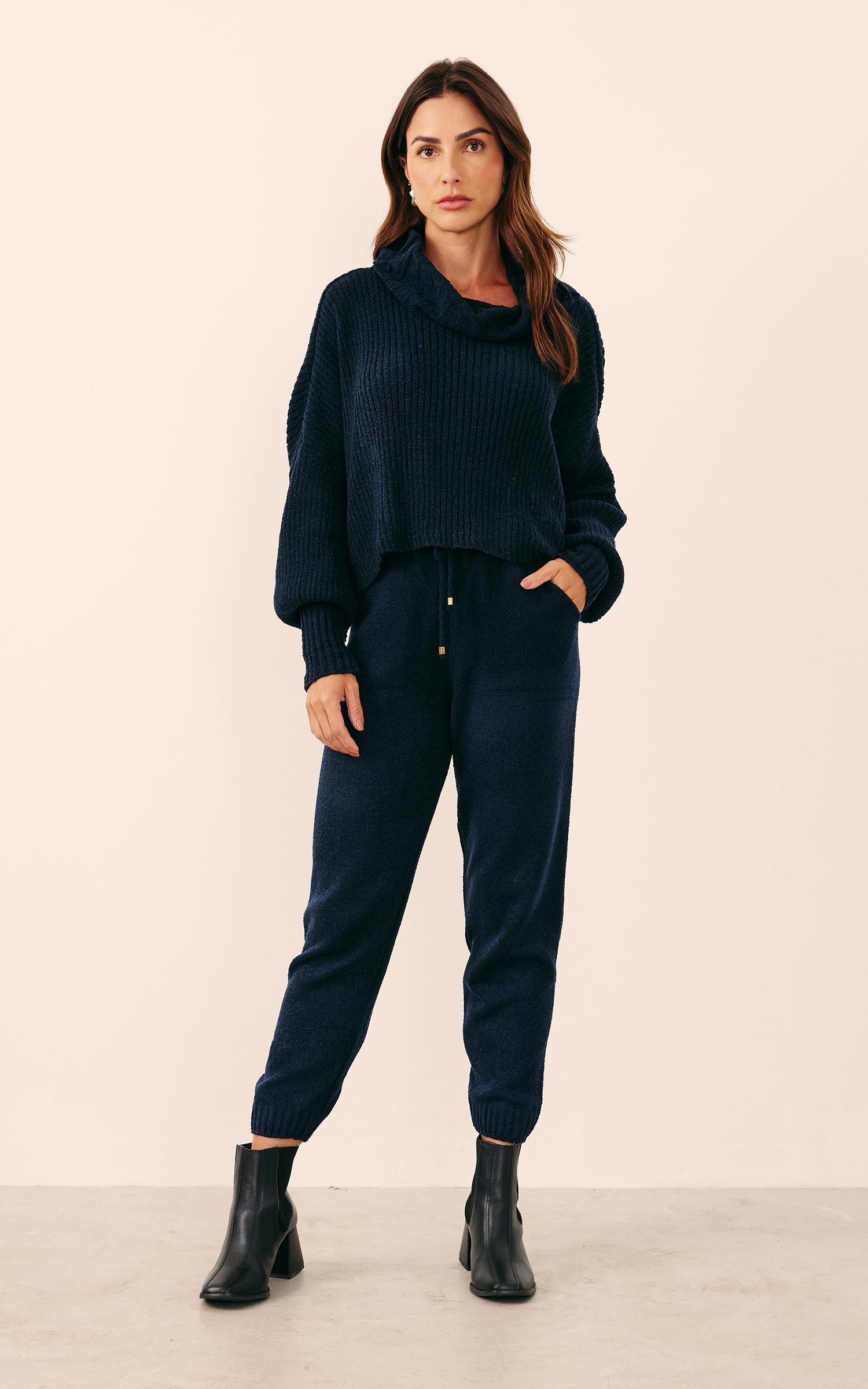 Pull Tricot Comfy Marinho