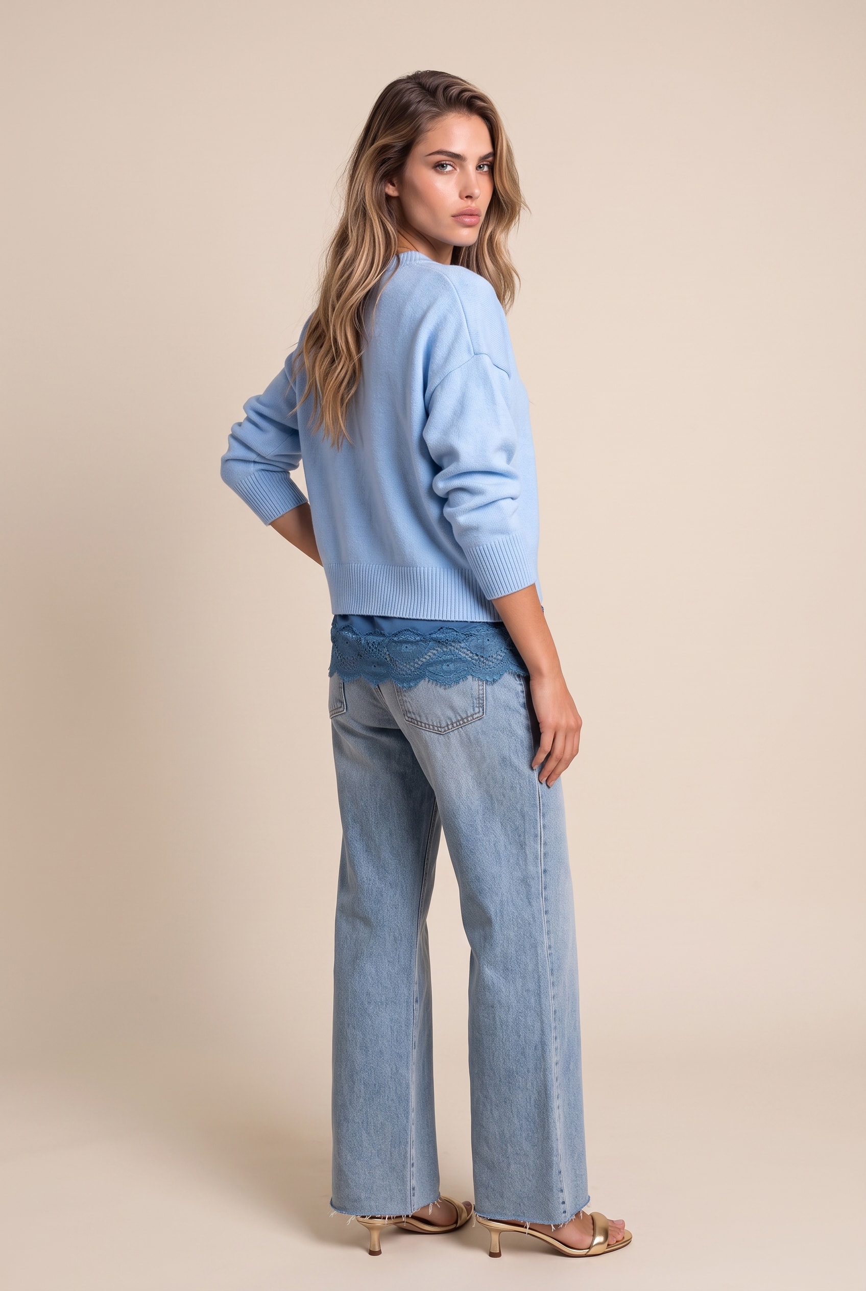 Pull Tricot Cozy Baby Blue
