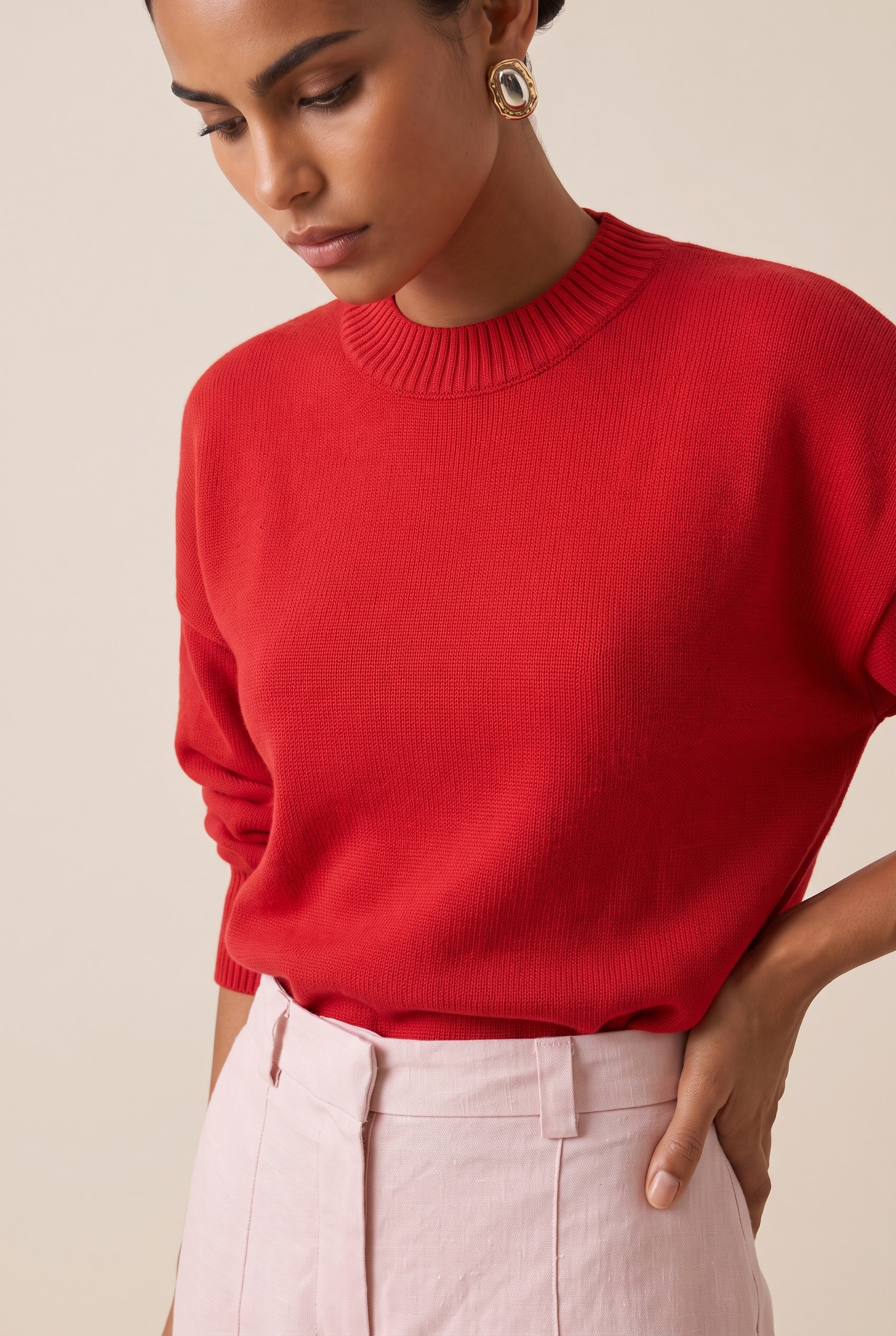 Pull Tricot Cozy Vermelho