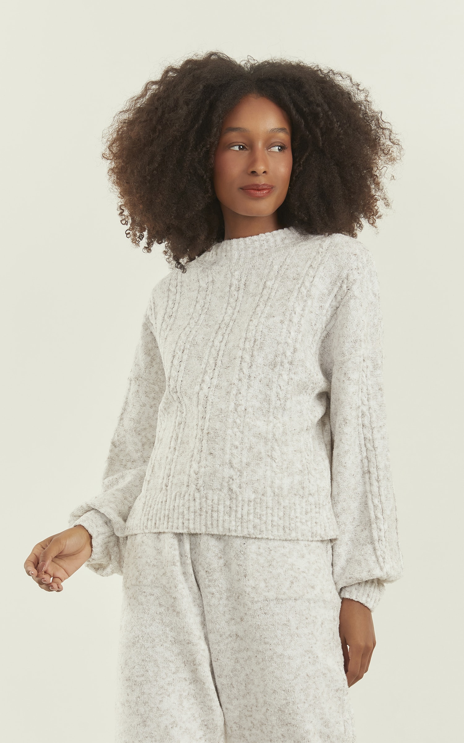 Pull Tricot Flame Natural