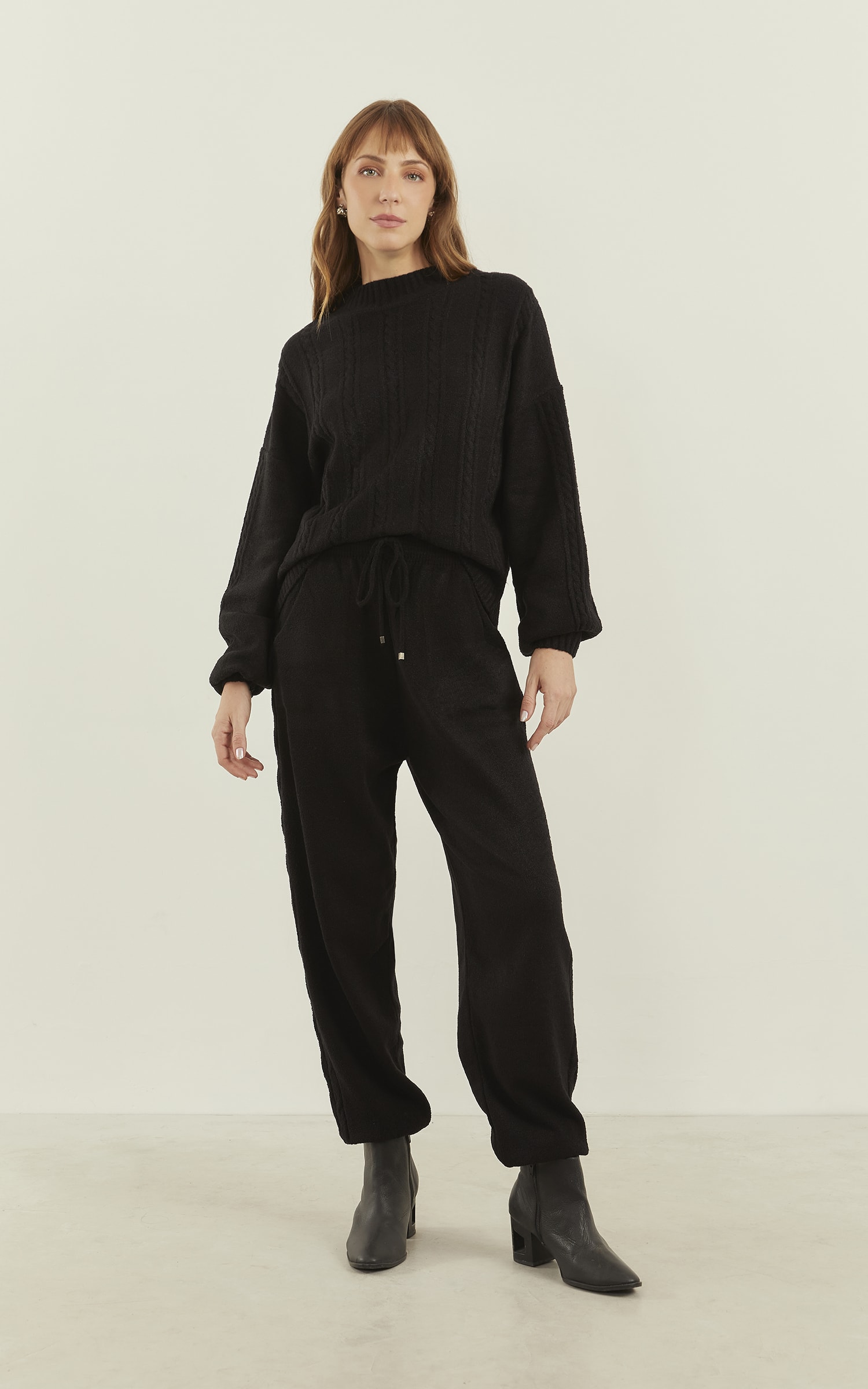 Pull Tricot Flame Preto