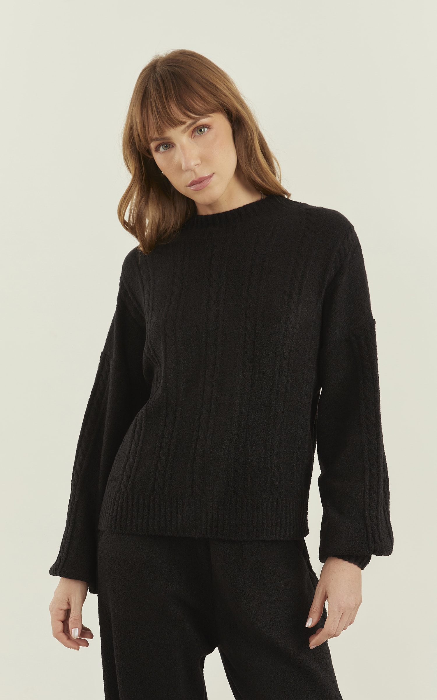 Pull Tricot Flame Preto