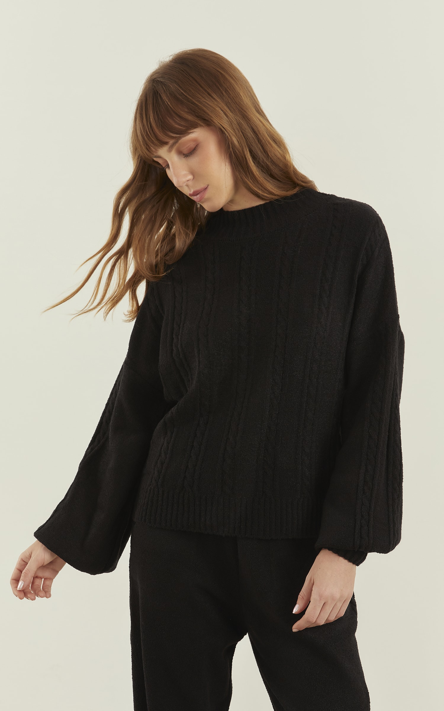 Pull Tricot Flame Preto