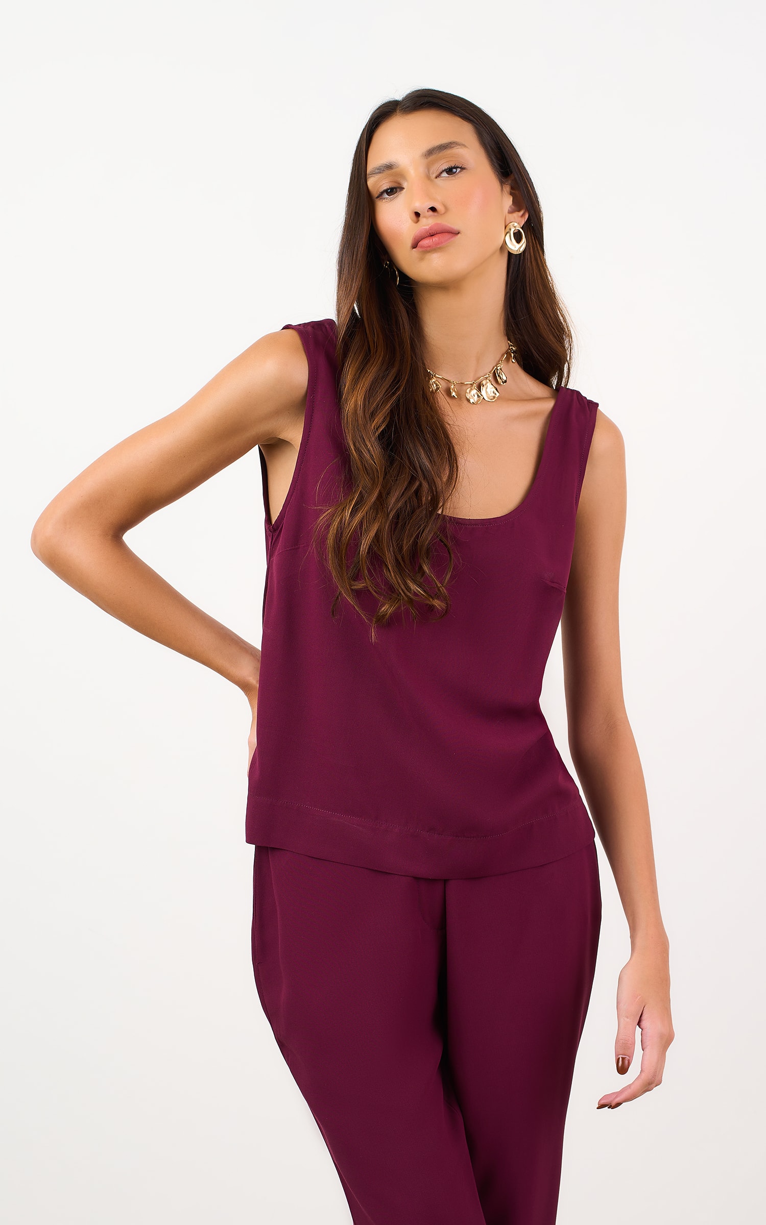 Regata Latte Burgundy