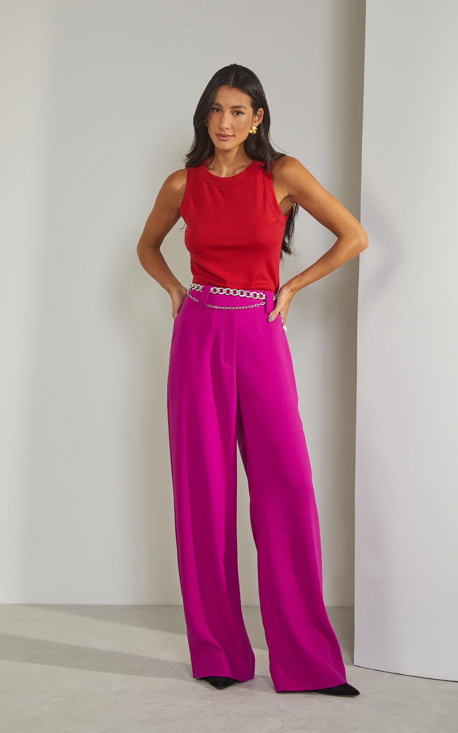 Regata Malha Ribana Vermelho