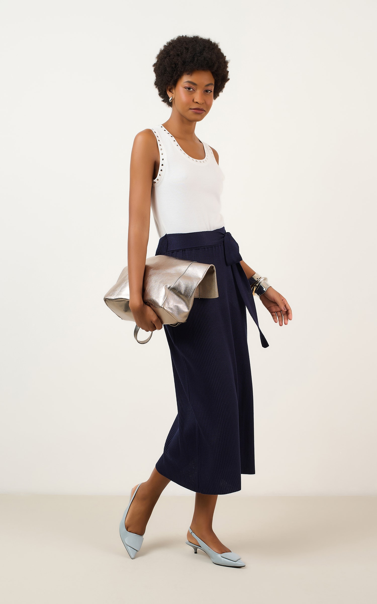 Regata Rib Rebites Off White