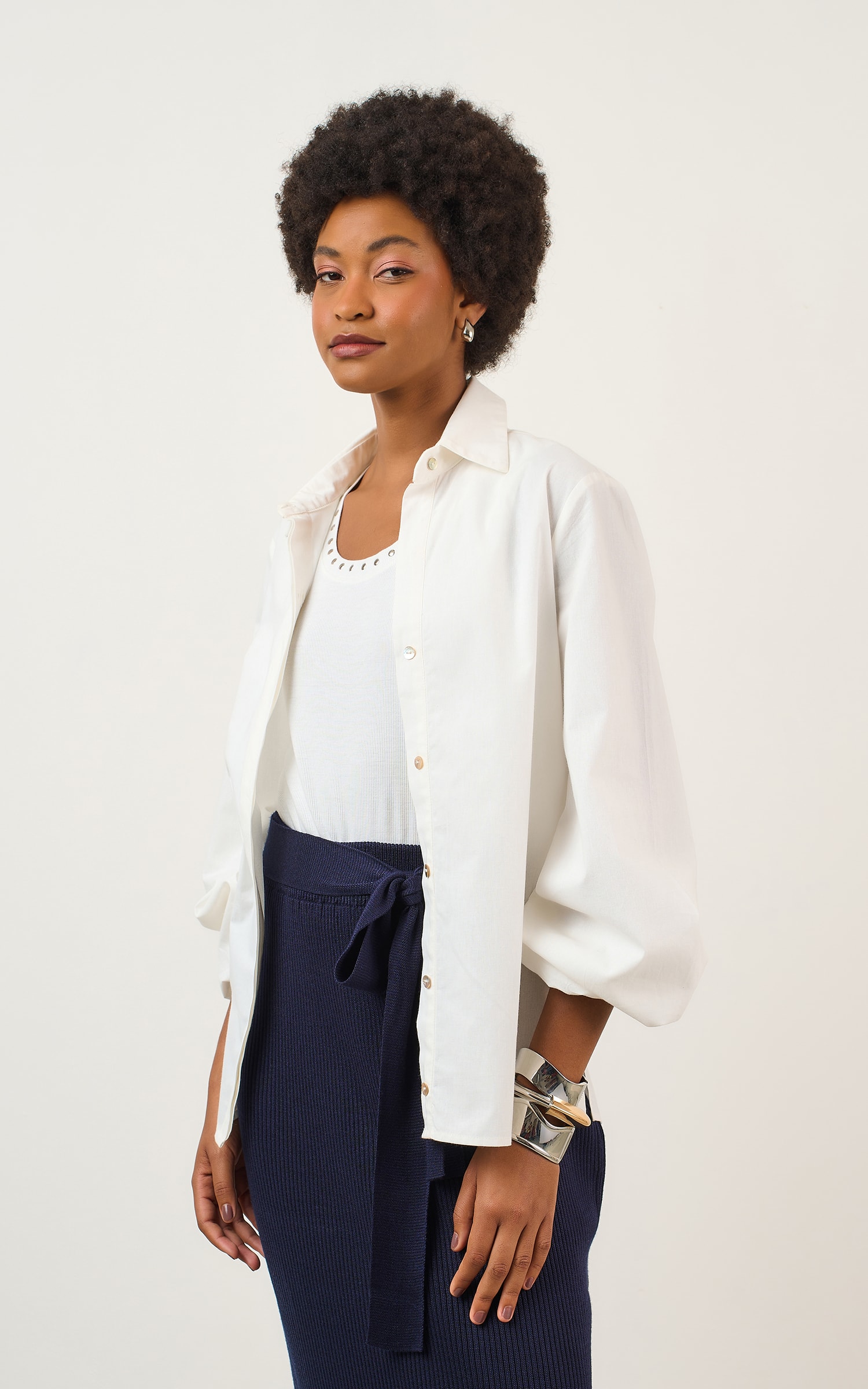 Regata Rib Rebites Off White