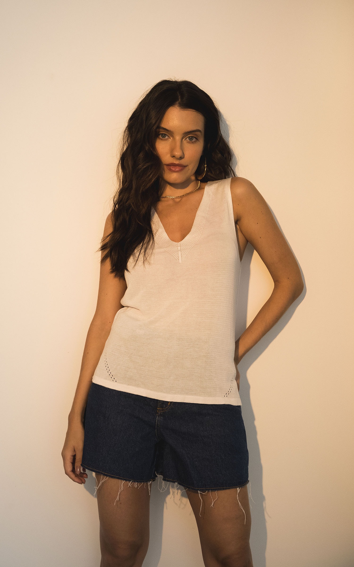 Regata Tricot Casual Off White