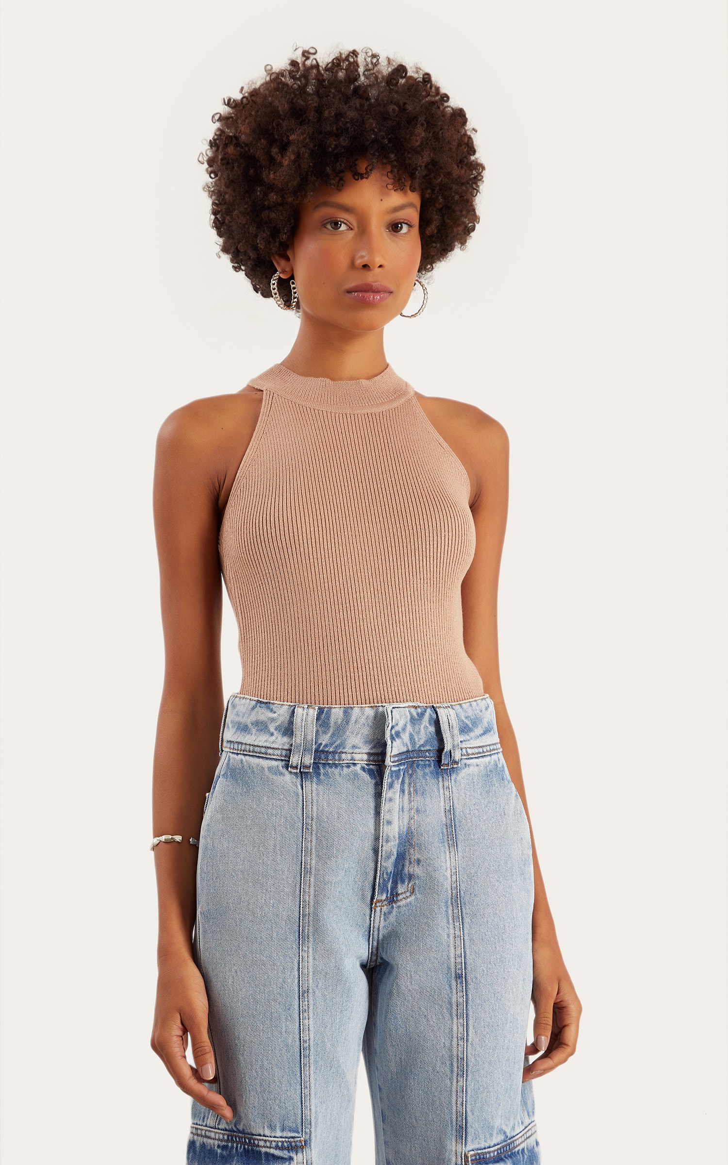 Regata Tricot Cava Amendoa