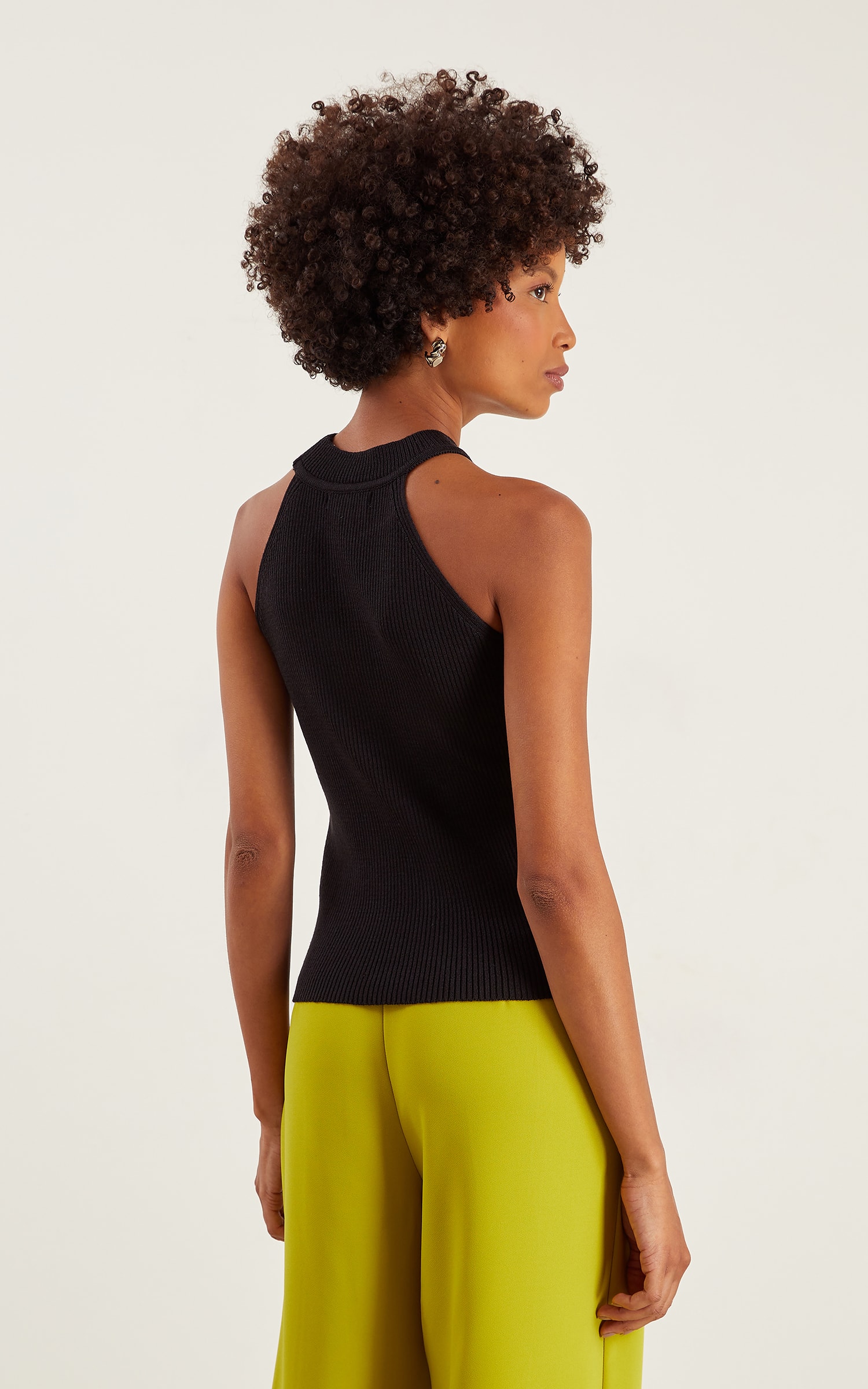 Regata Tricot Cava Preto