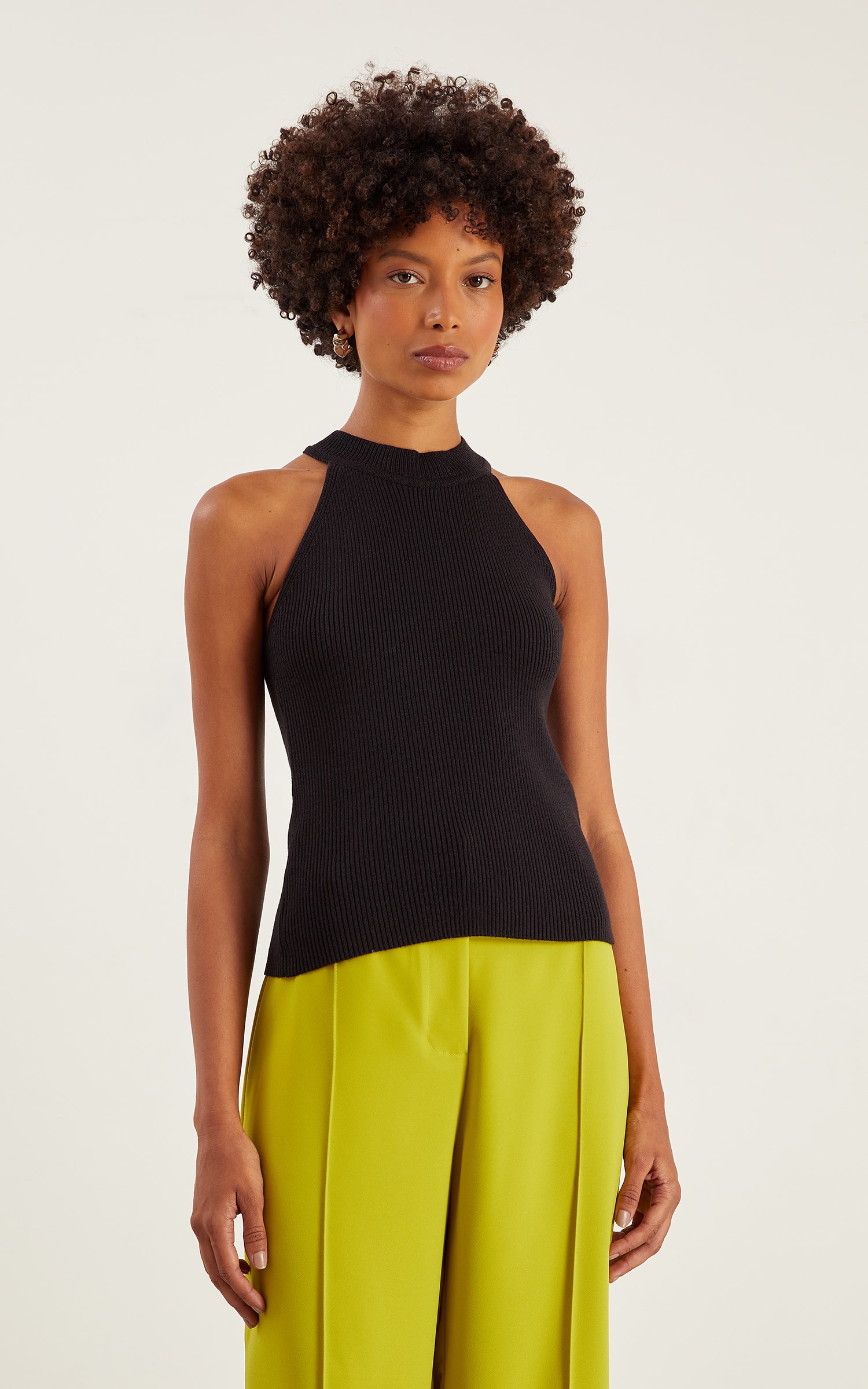 Regata Tricot Cava Preto