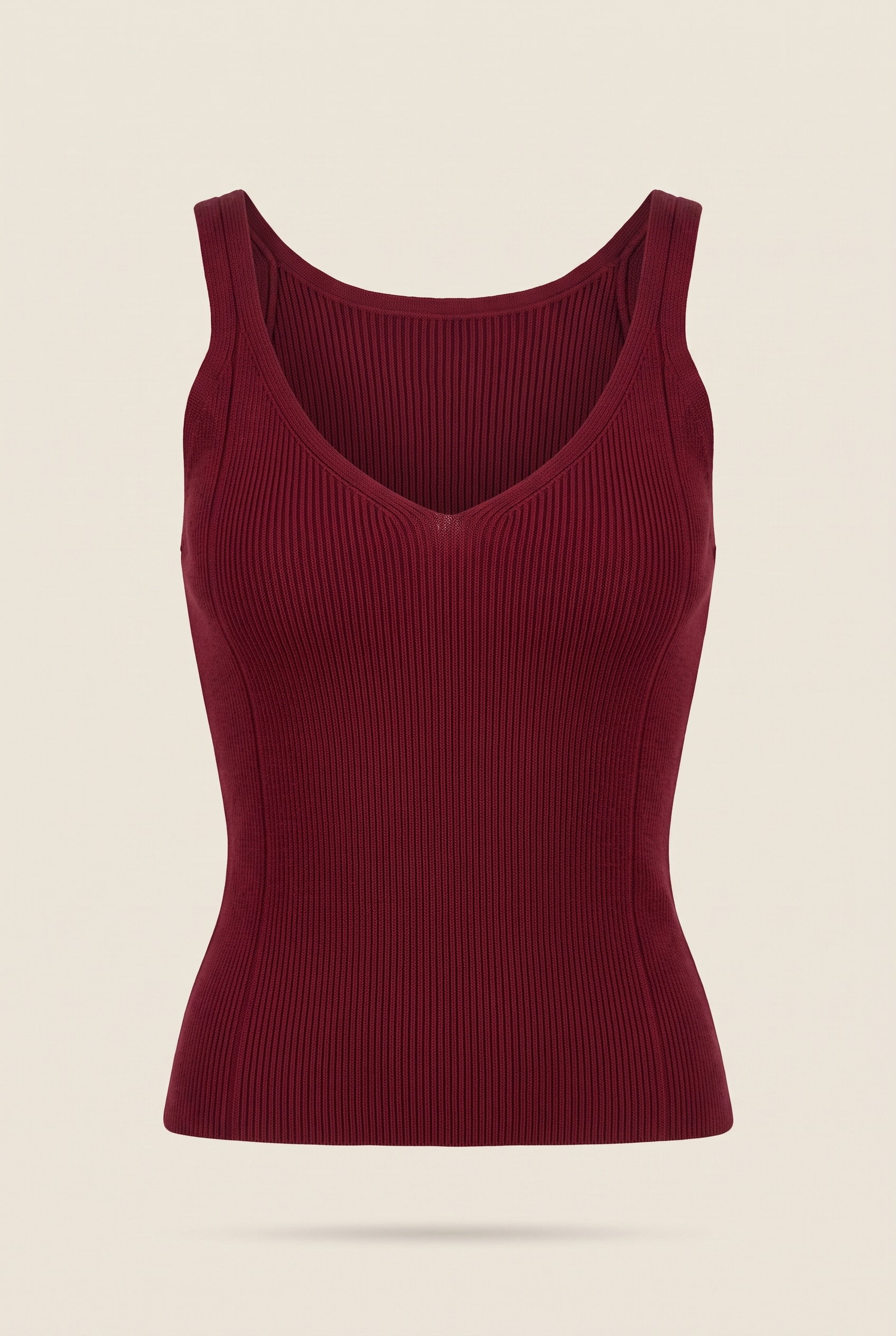 Regata Tricot Decote v Burgundy