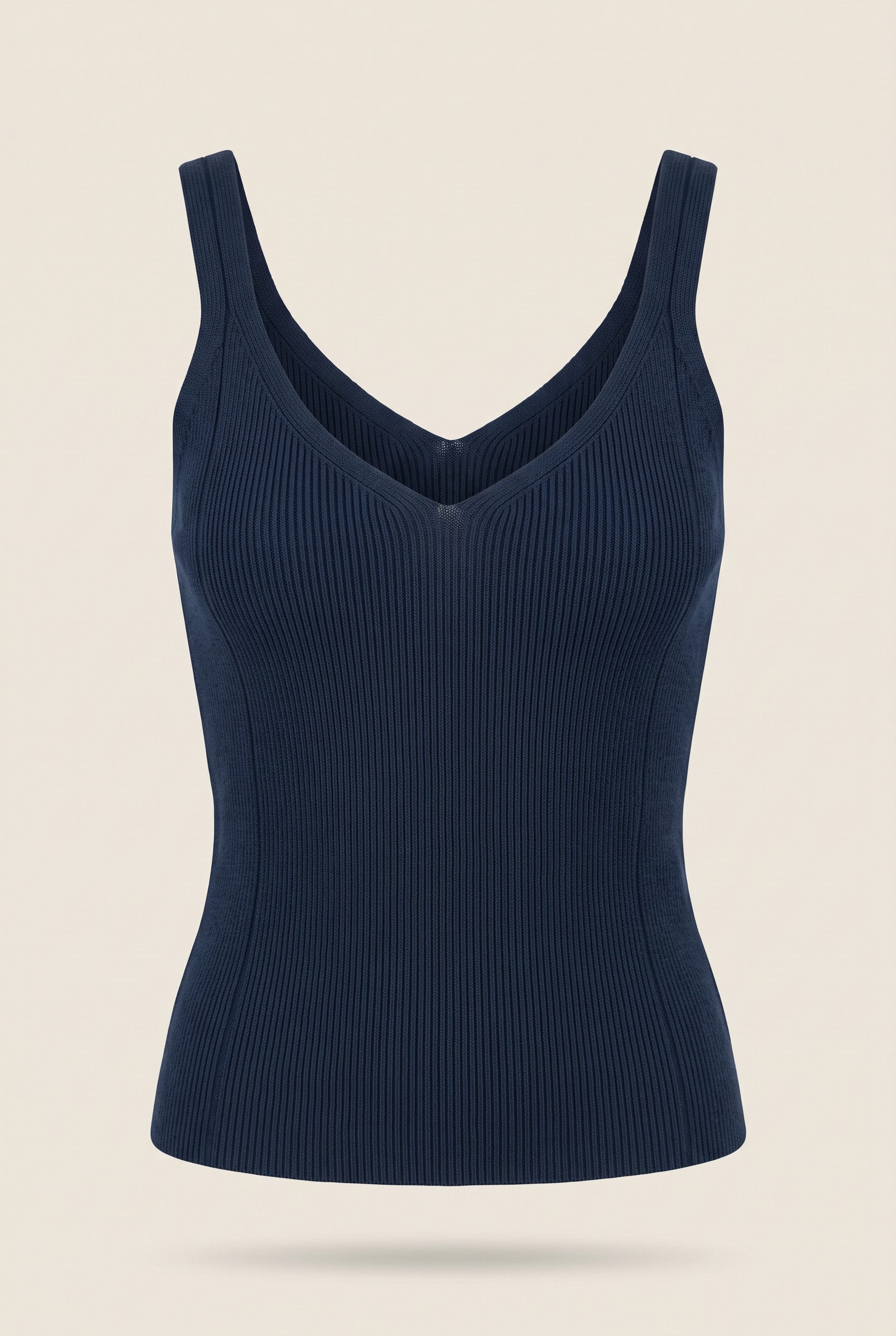 Regata Tricot Decote v Marinho
