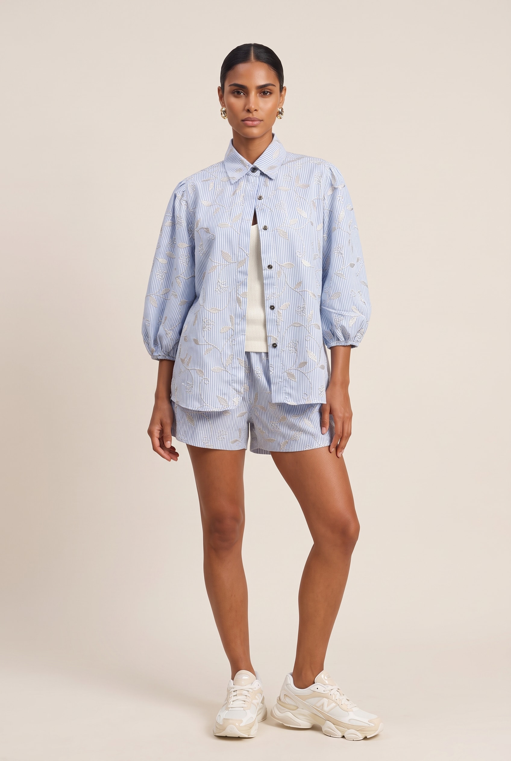Regata Tricot Decote v Off White
