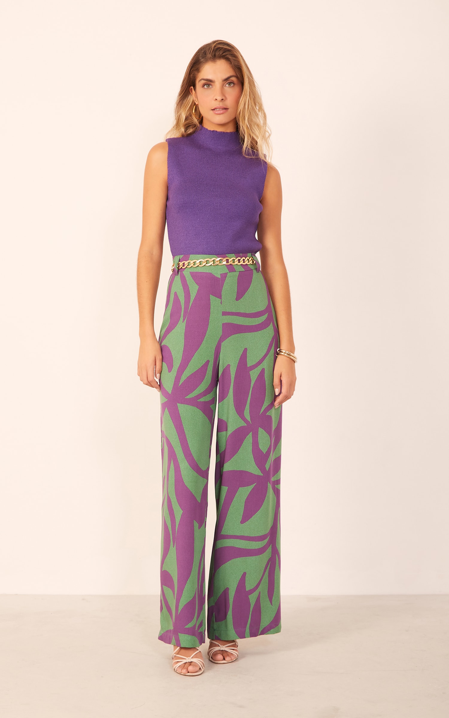 Regata Tricot Gola Alta Roxo