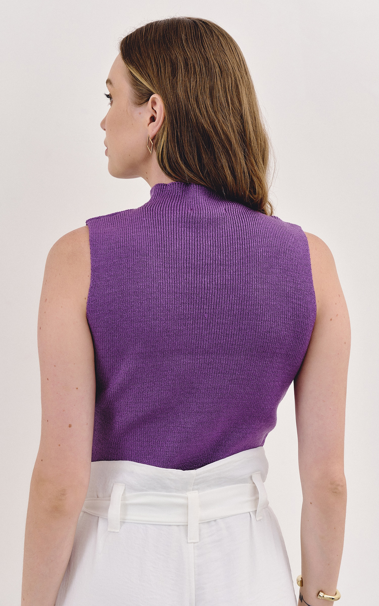 Regata Tricot Gola Alta Uva